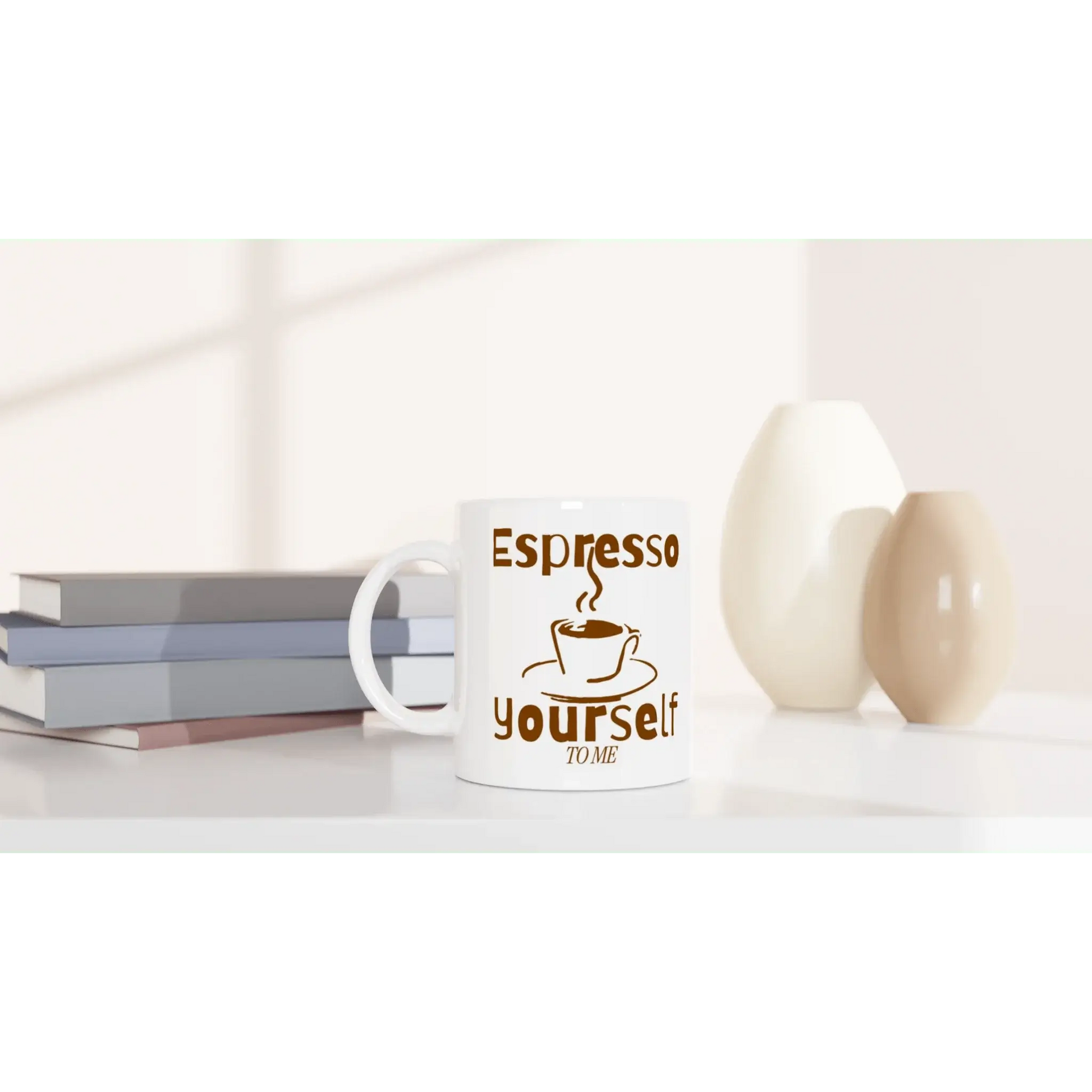 White 11oz Ceramic Mug - Mood In A Mug