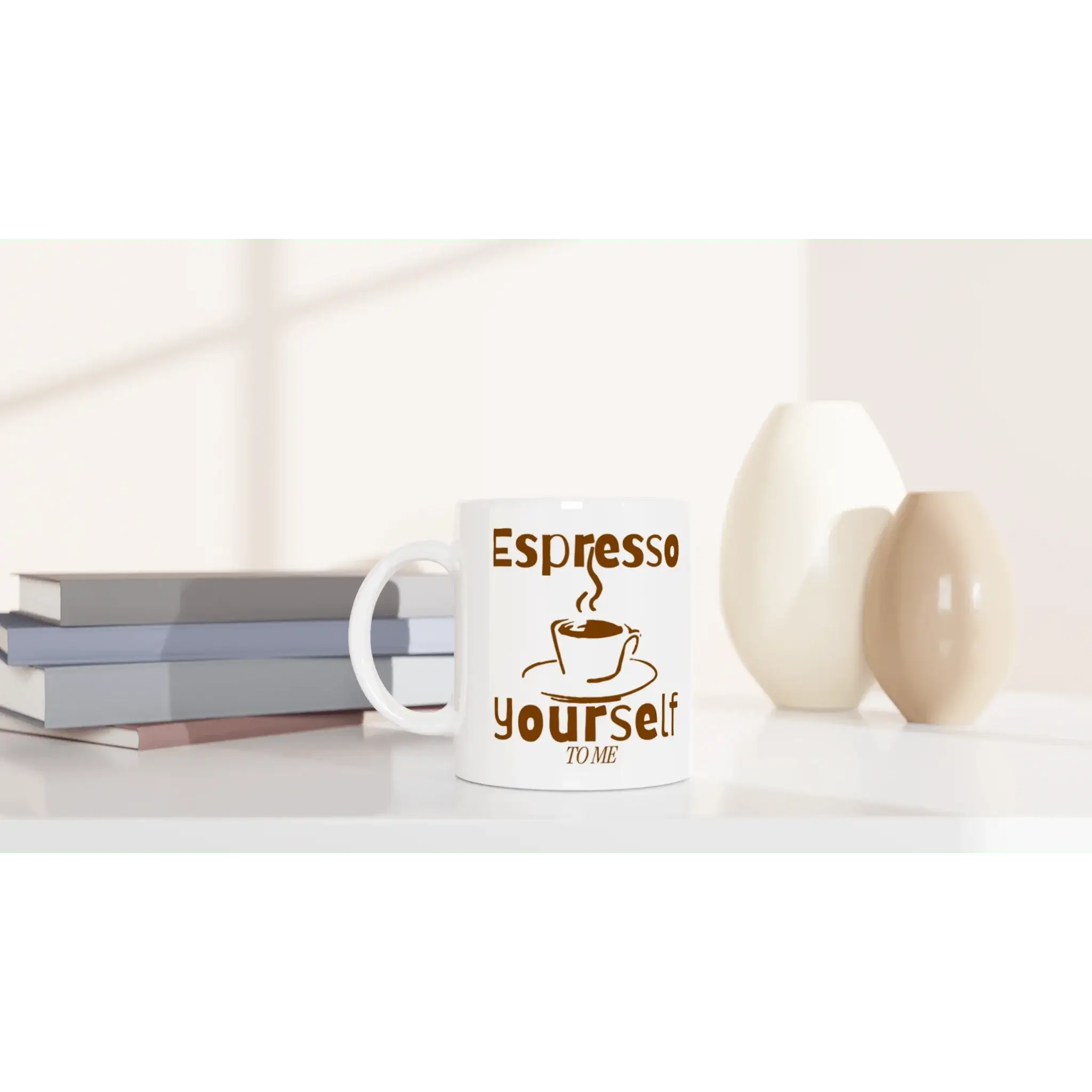 White 11oz Ceramic Mug - Mood In A Mug