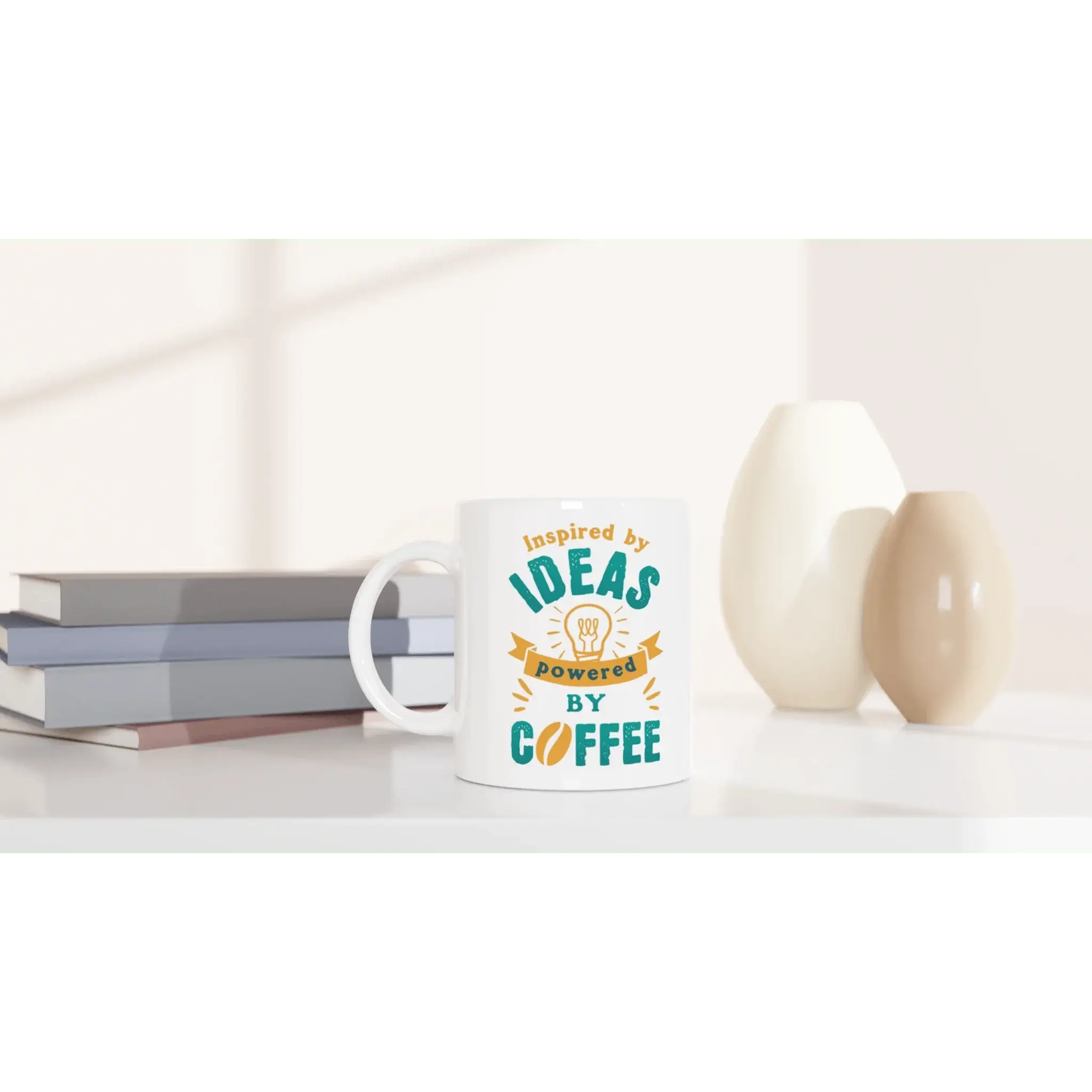 White 11oz Ceramic Mug - Mood In A Mug