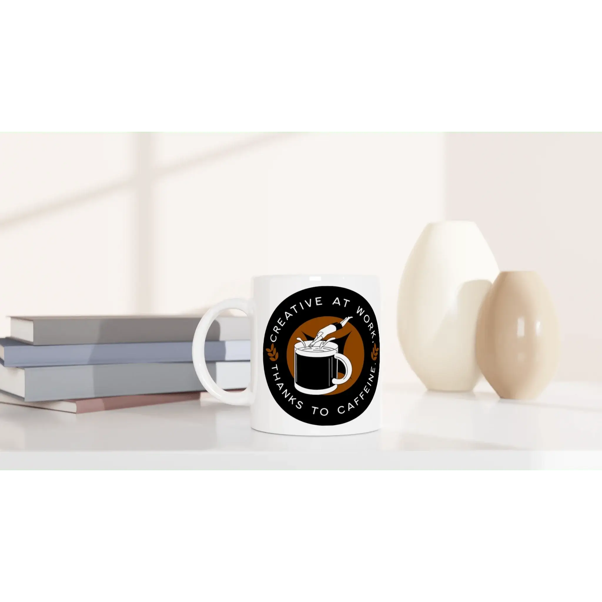 White 11oz Ceramic Mug - Mood In A Mug