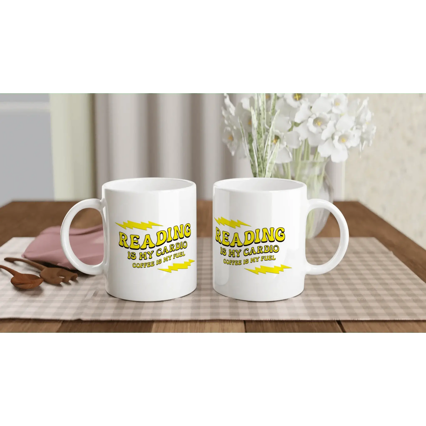 White 11oz Ceramic Mug - Mood In A Mug