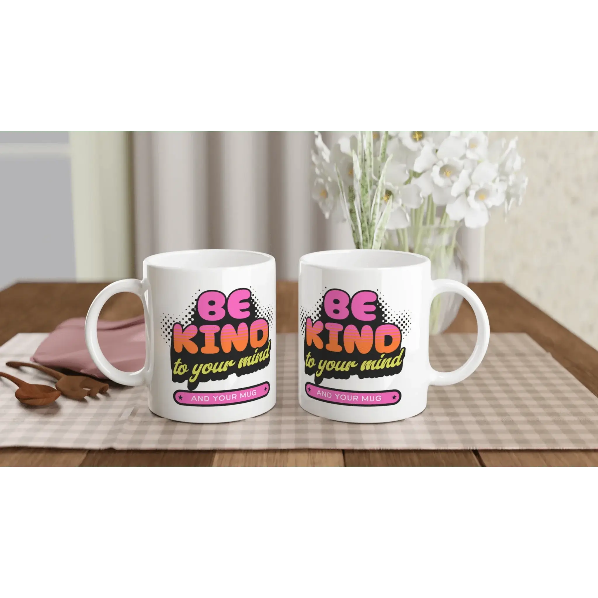 White 11oz Ceramic Mug - Mood In A Mug