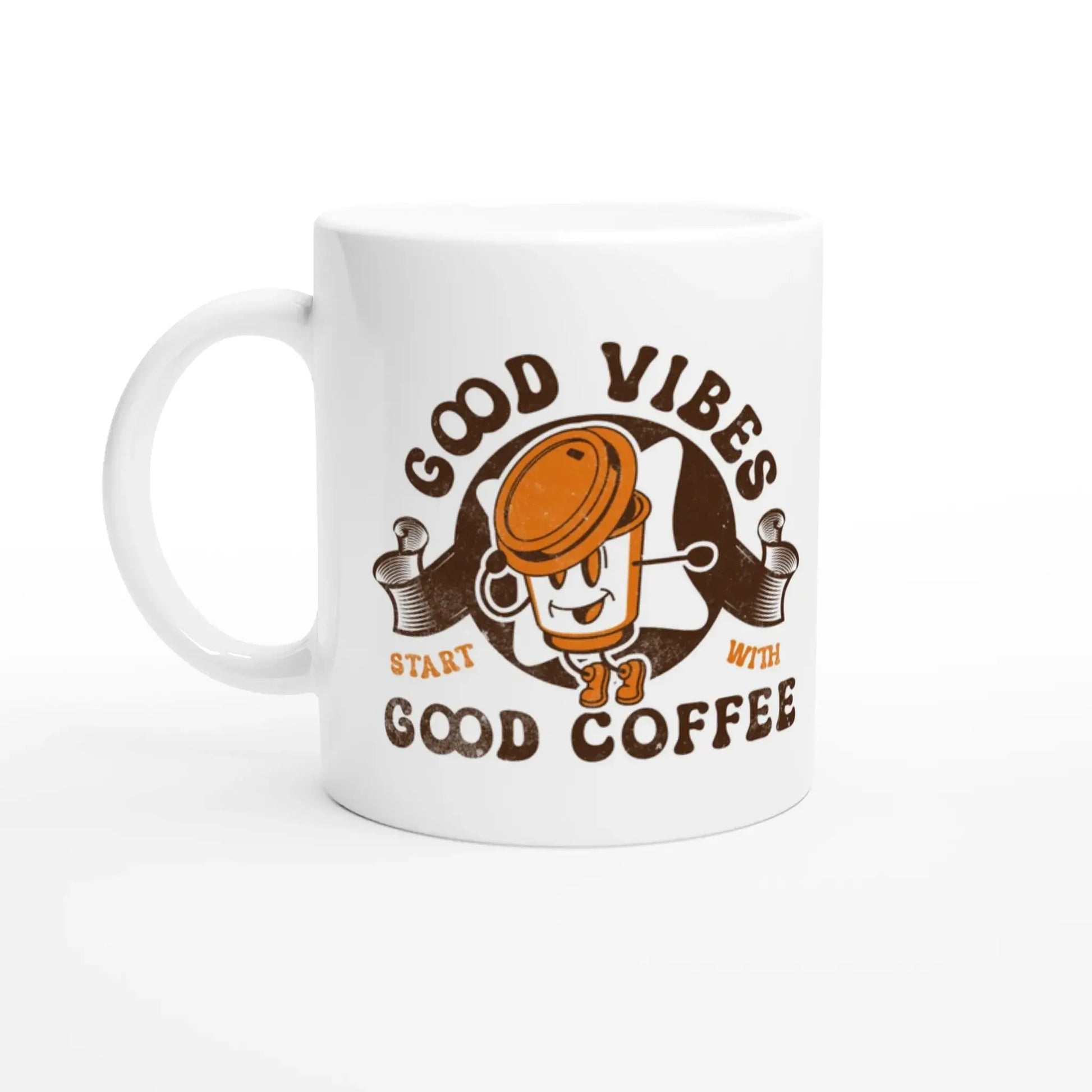 White 11oz Ceramic Mug - Mood In A Mug