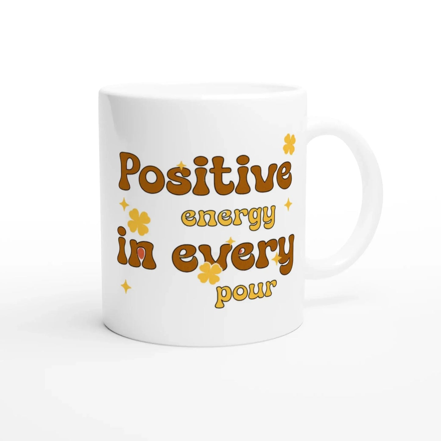 White 11oz Ceramic Mug - Mood In A Mug