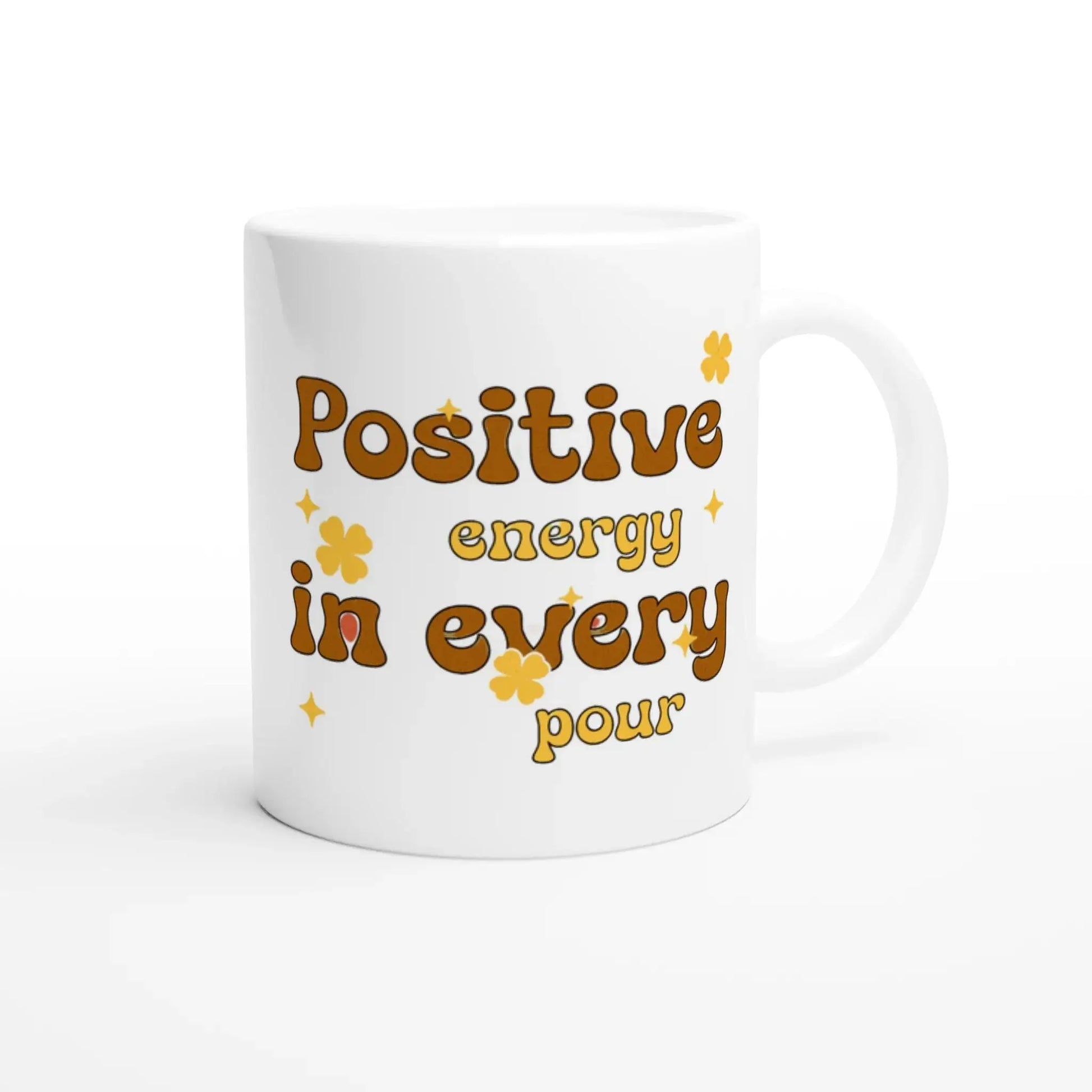 White 11oz Ceramic Mug - Mood In A Mug
