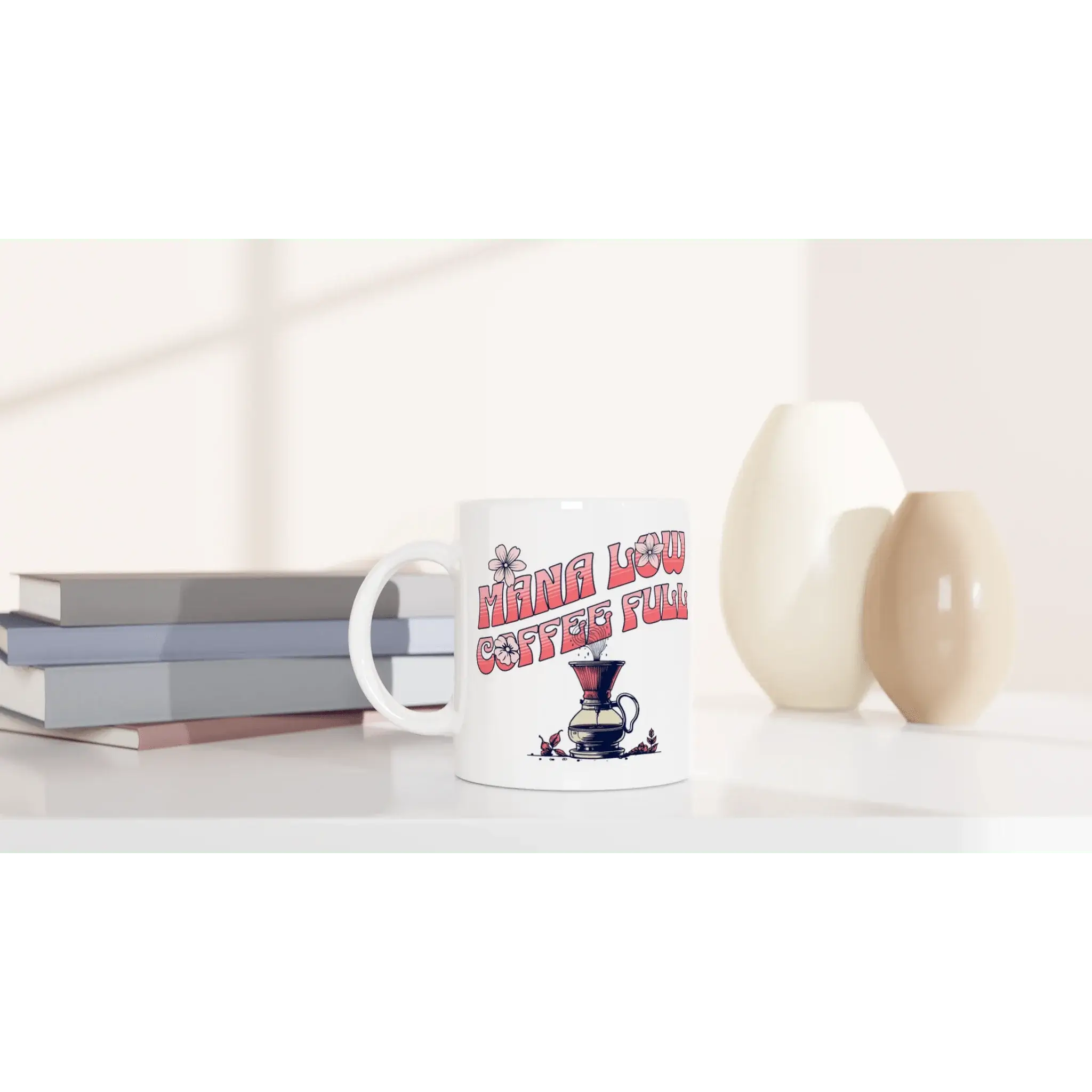 White 11oz Ceramic Mug - Mood In A Mug