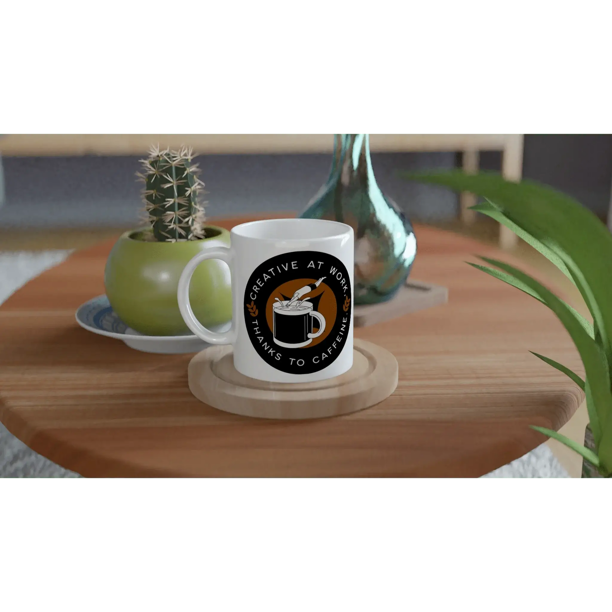 White 11oz Ceramic Mug - Mood In A Mug