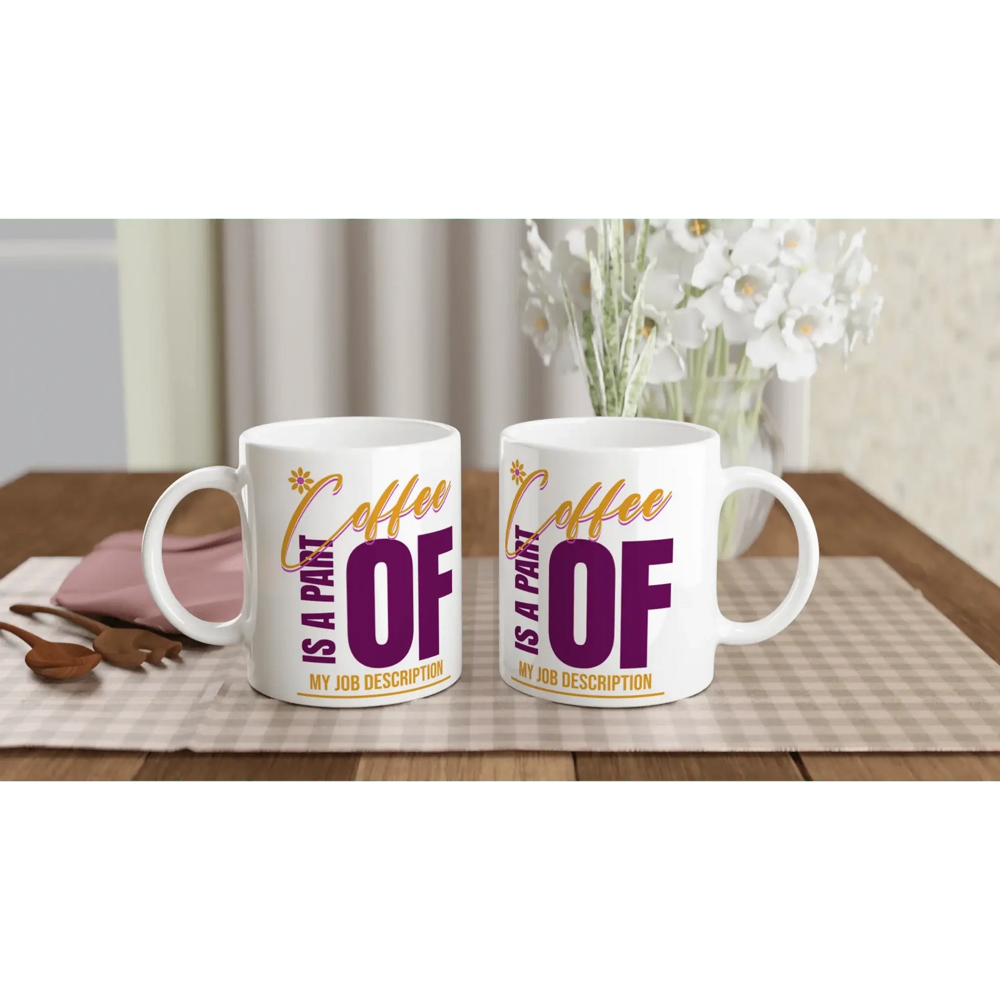 White 11oz Ceramic Mug - Mood In A Mug