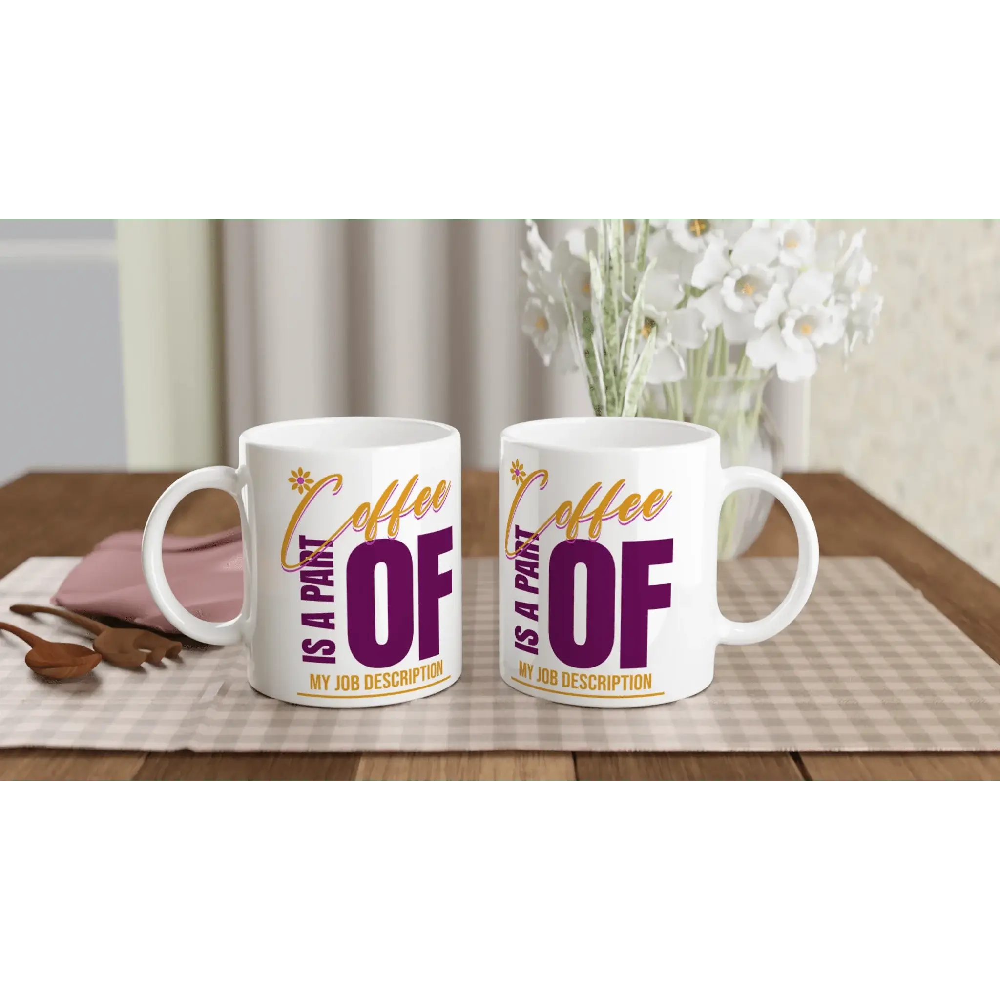 White 11oz Ceramic Mug - Mood In A Mug