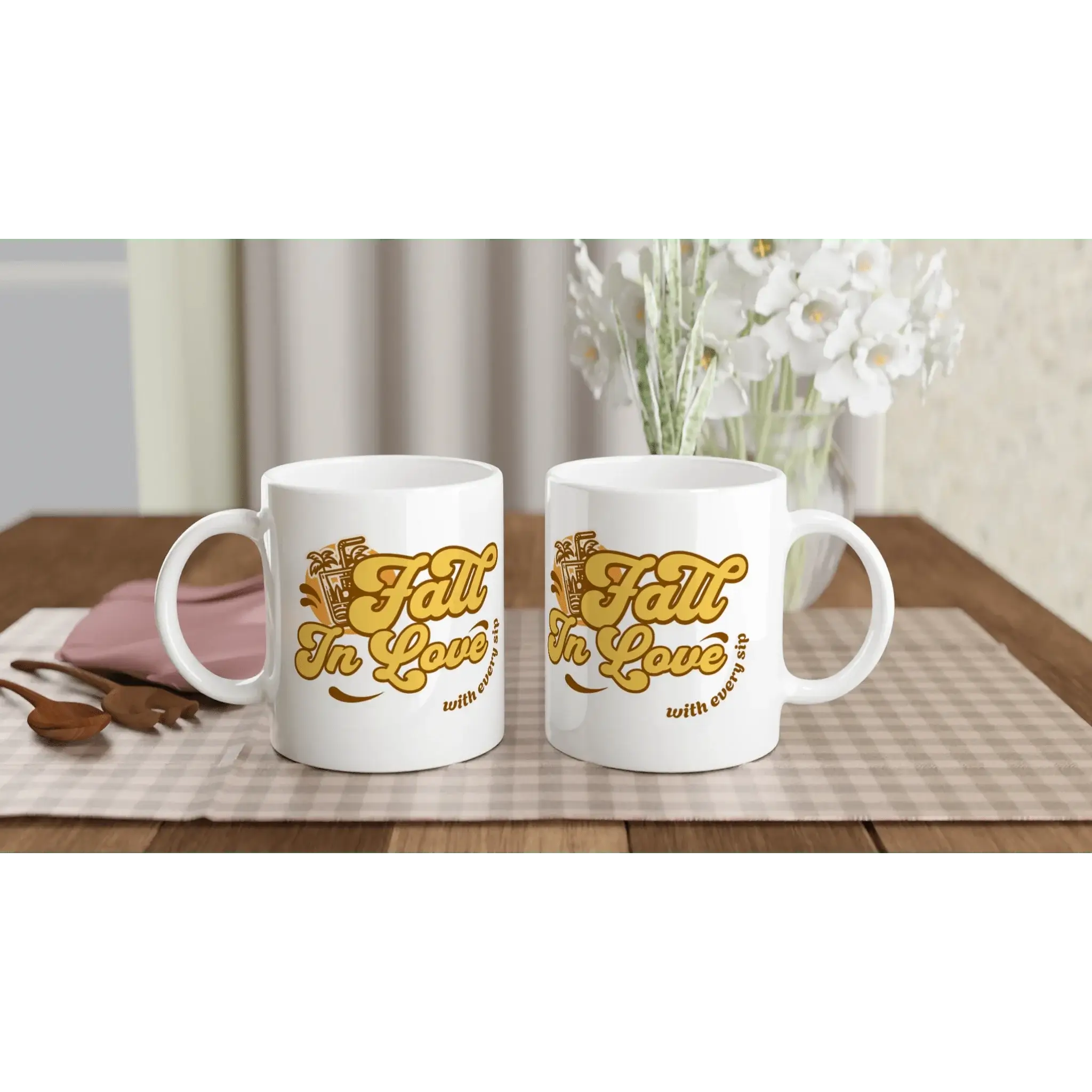 White 11oz Ceramic Mug - Mood In A Mug
