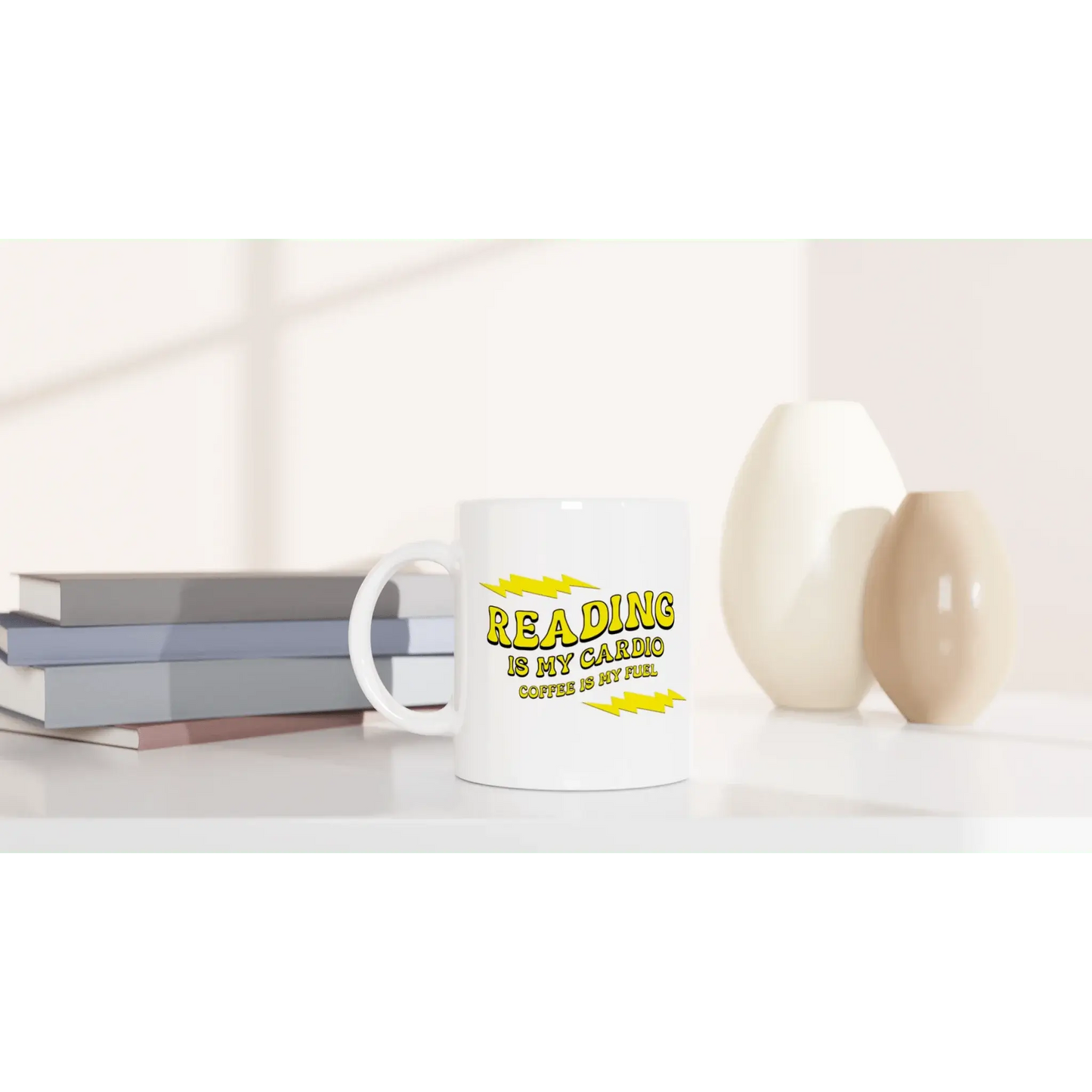White 11oz Ceramic Mug - Mood In A Mug