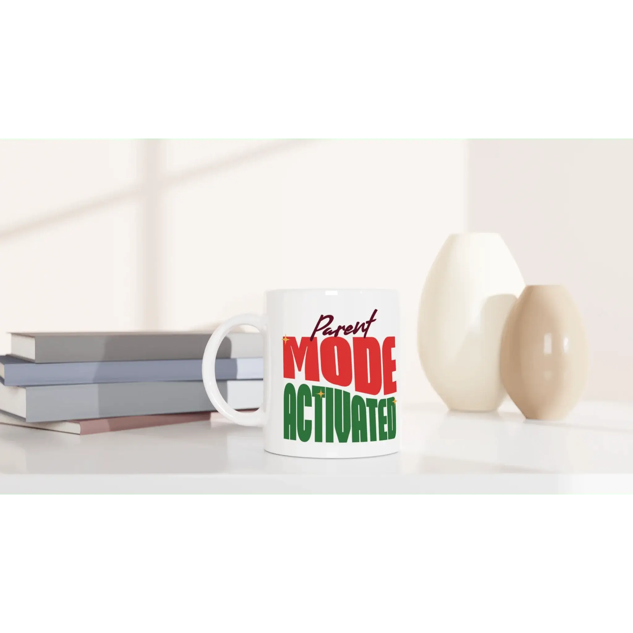 White 11oz Ceramic Mug - Mood In A Mug