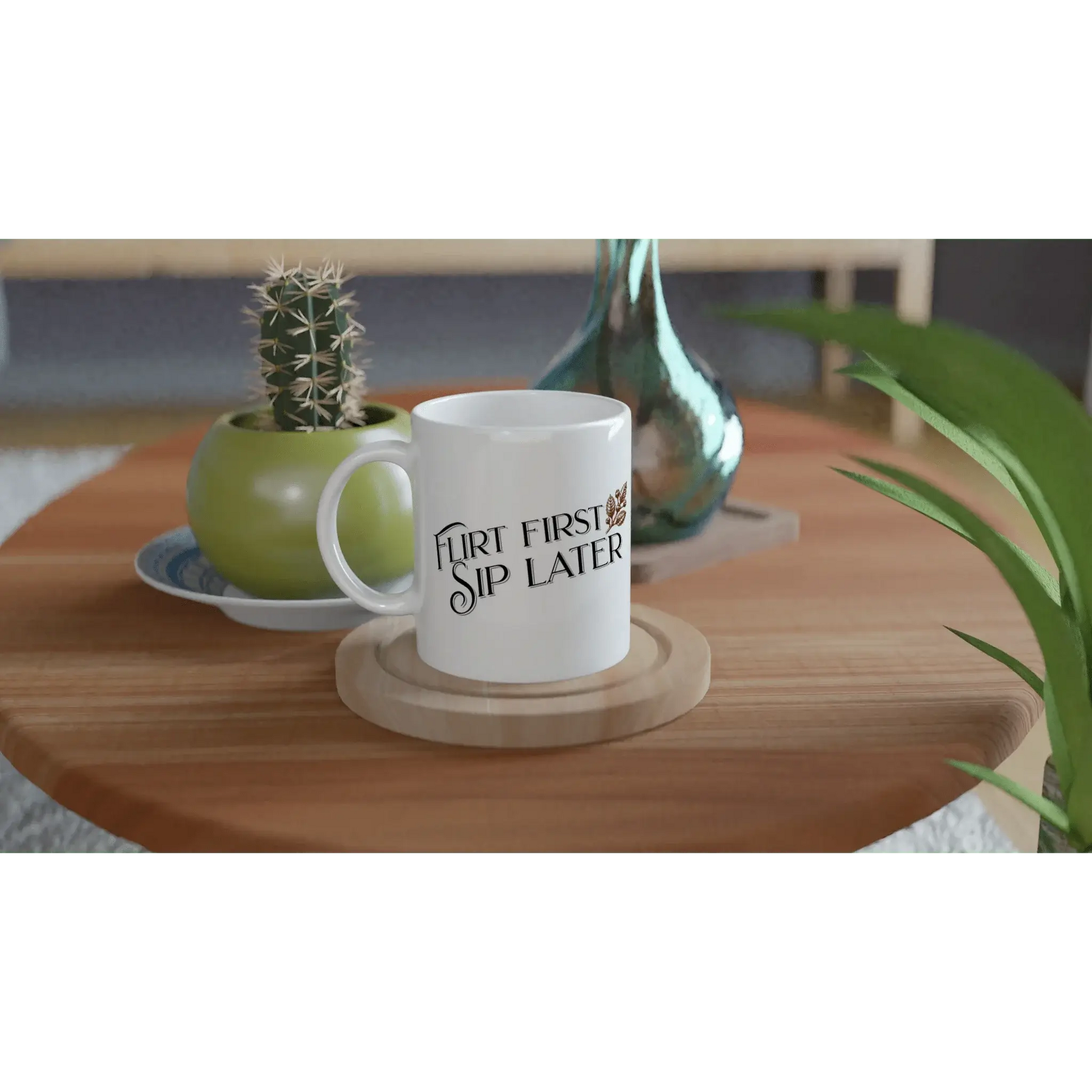 White 11oz Ceramic Mug - Mood In A Mug