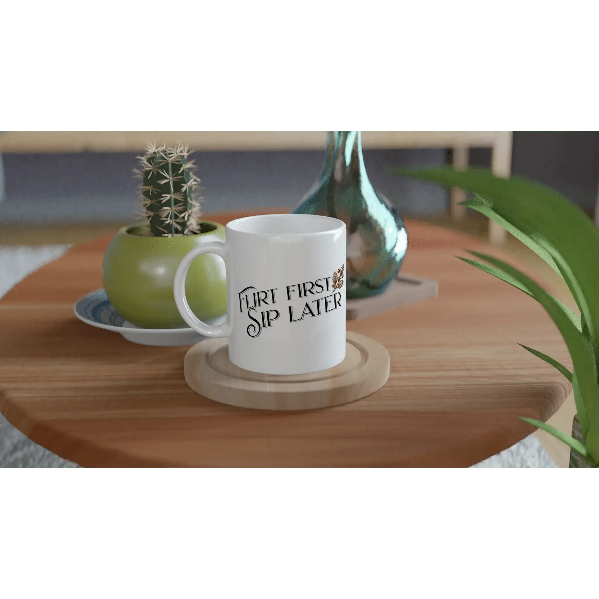 White 11oz Ceramic Mug - Mood In A Mug