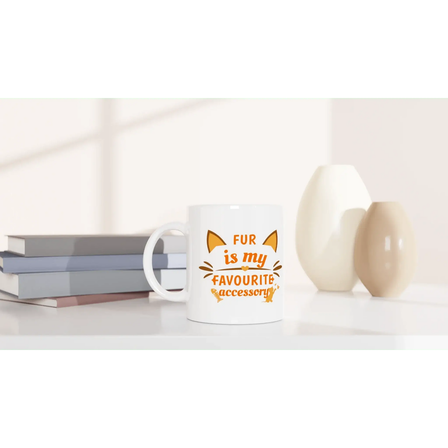 White 11oz Ceramic Mug - Mood In A Mug