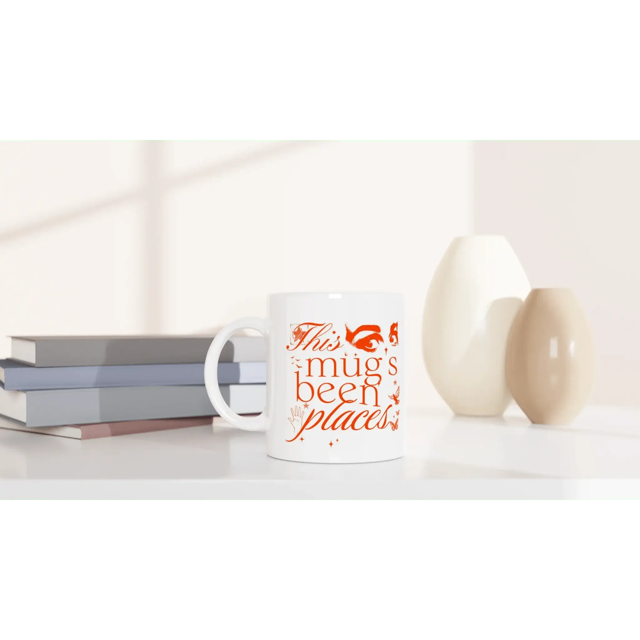 White 11oz Ceramic Mug - Mood In A Mug