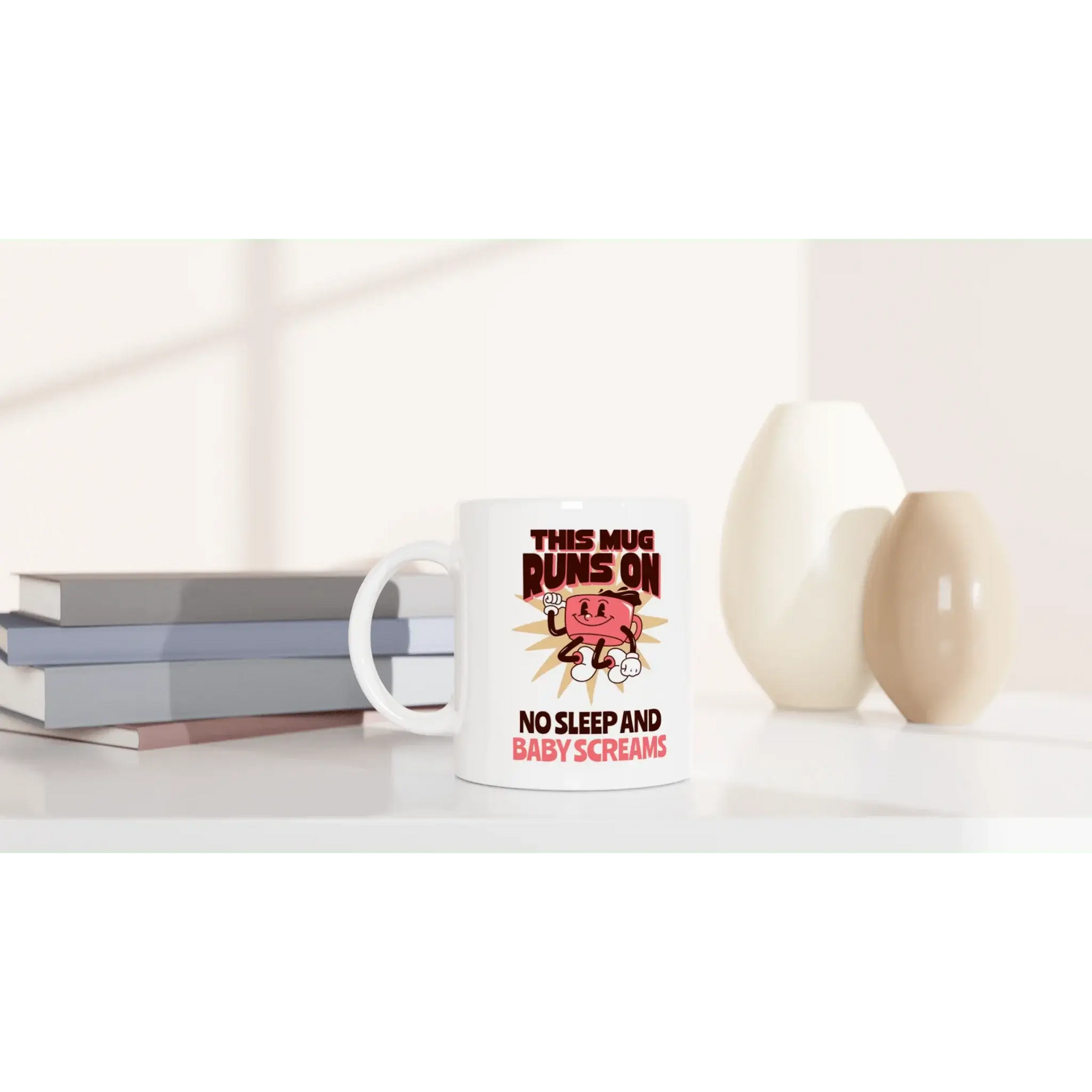 White 11oz Ceramic Mug - Mood In A Mug