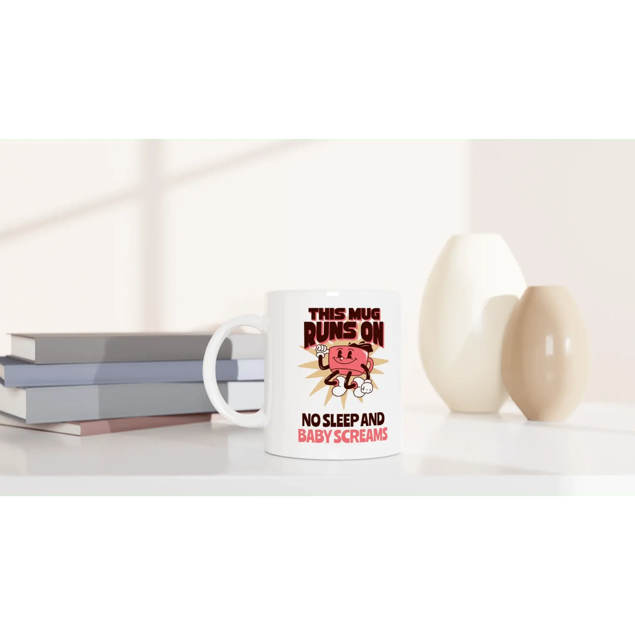 White 11oz Ceramic Mug - Mood In A Mug