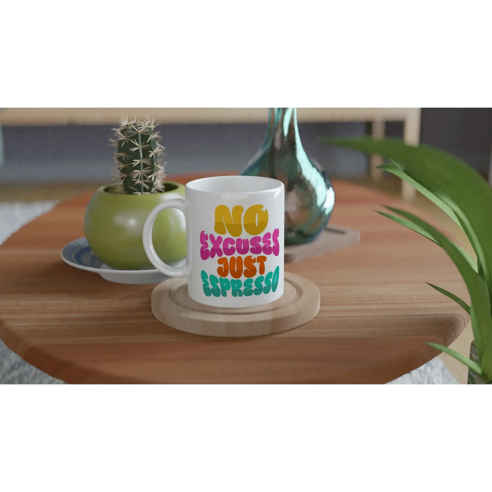 White 11oz Ceramic Mug - Mood In A Mug