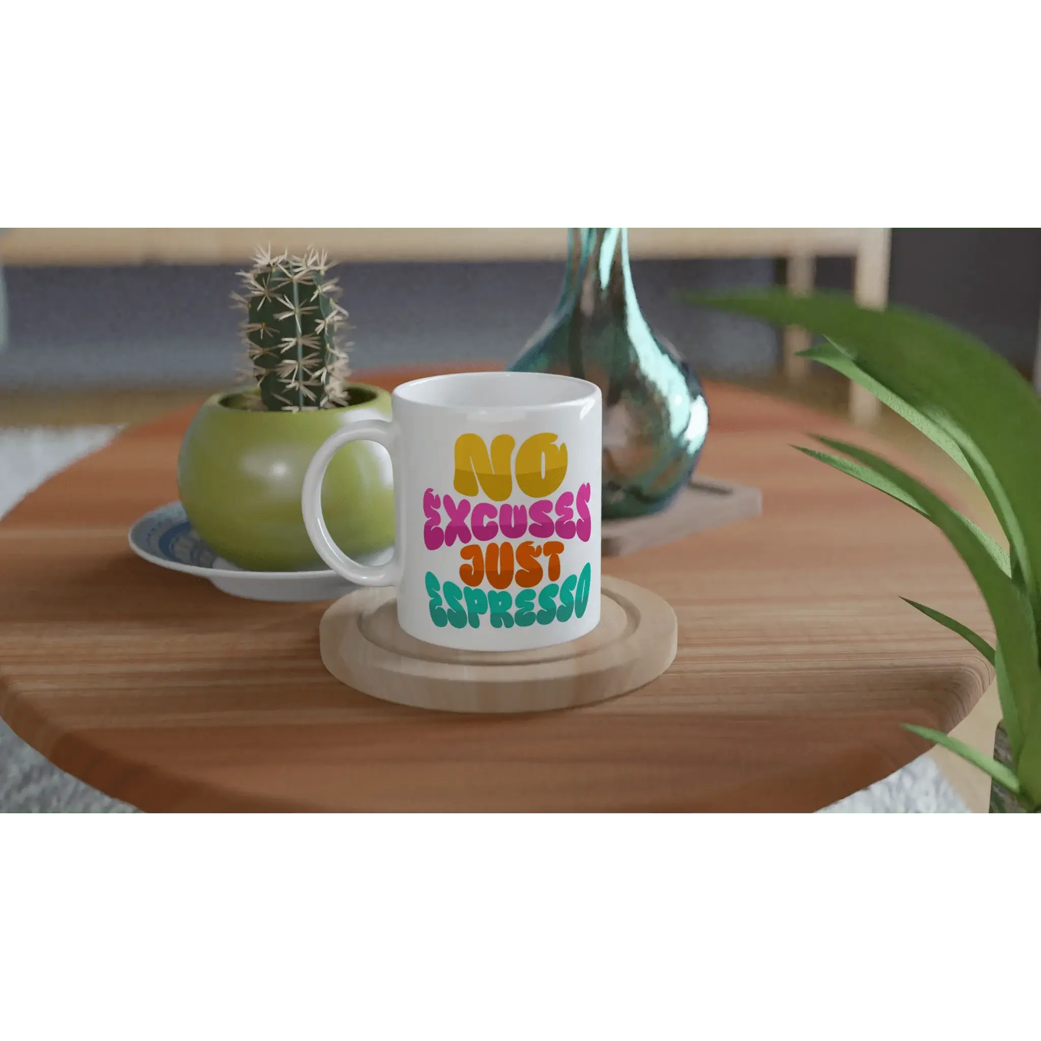 White 11oz Ceramic Mug - Mood In A Mug