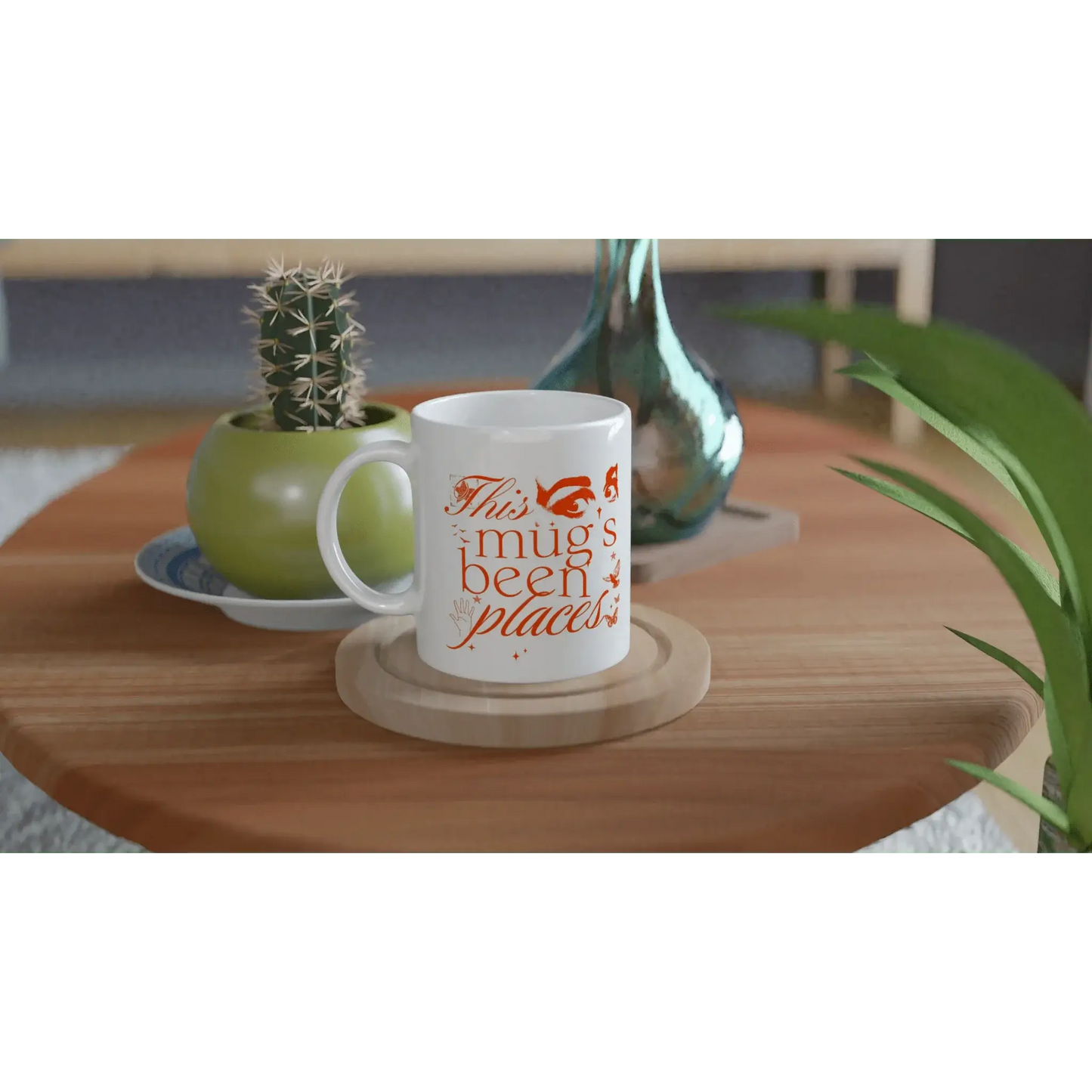 White 11oz Ceramic Mug - Mood In A Mug