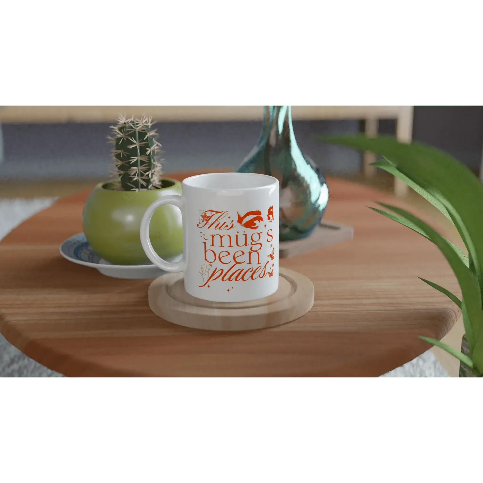 White 11oz Ceramic Mug - Mood In A Mug