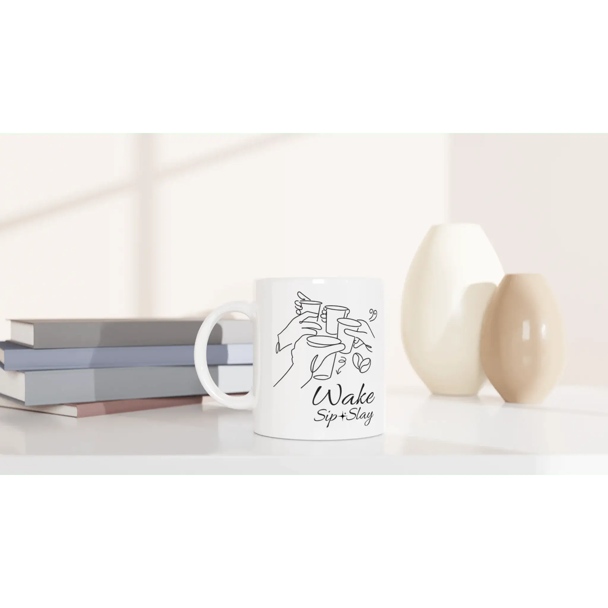 White 11oz Ceramic Mug - Mood In A Mug
