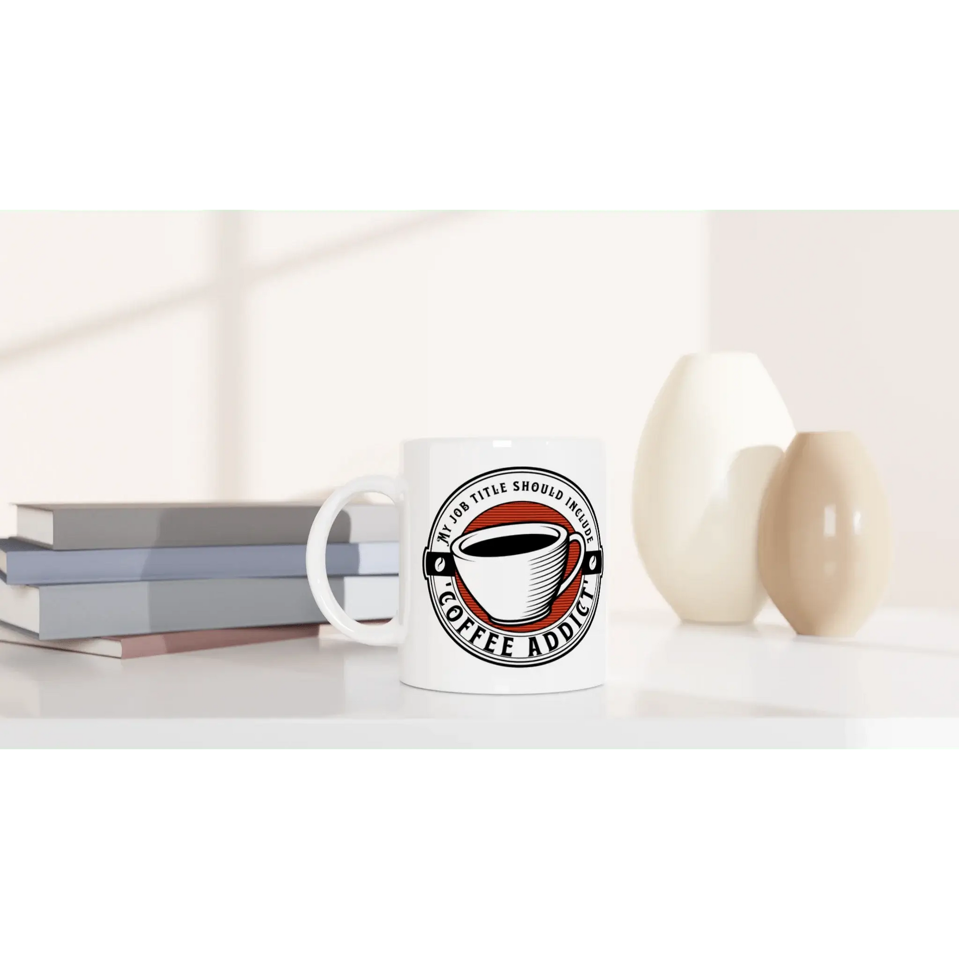White 11oz Ceramic Mug - Mood In A Mug