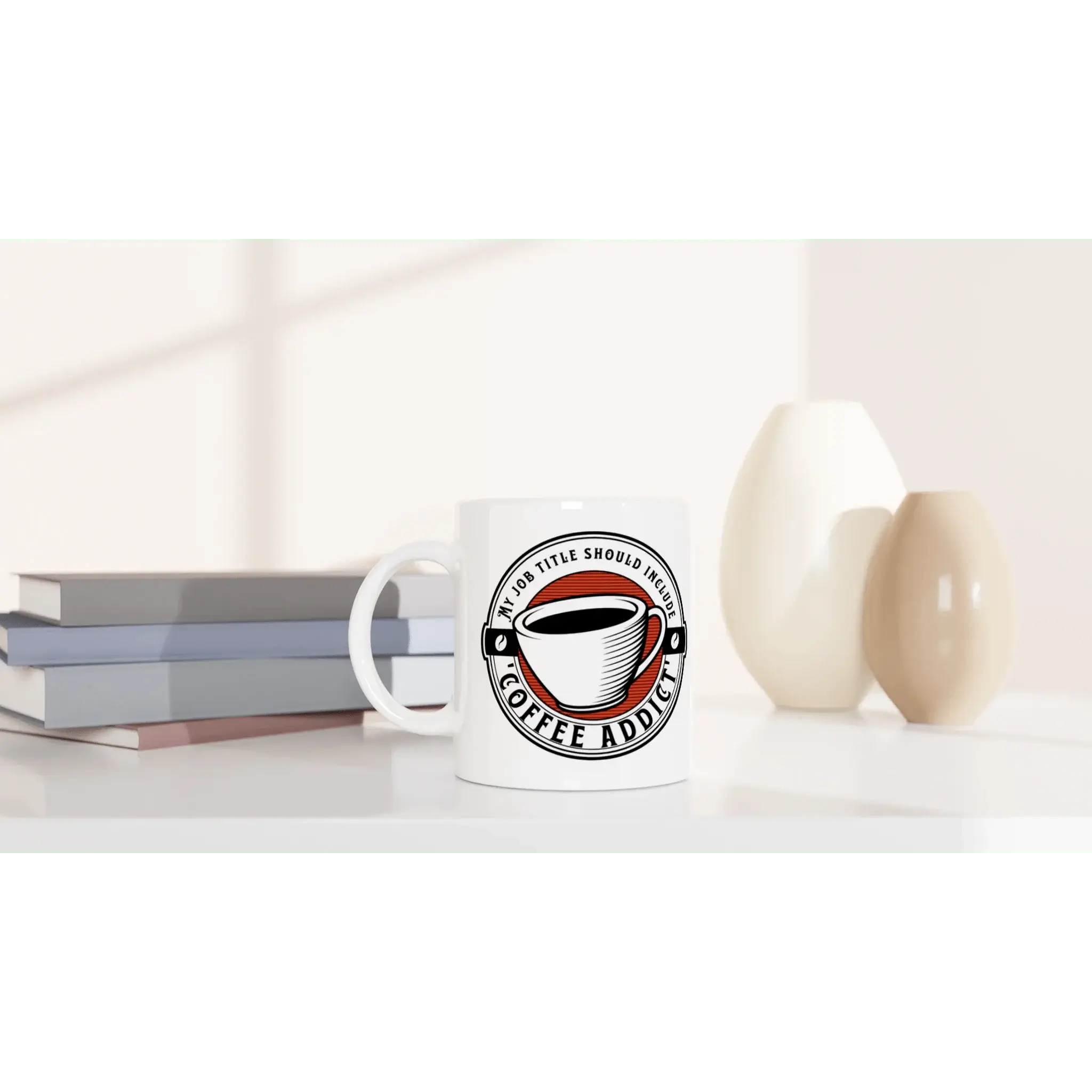 White 11oz Ceramic Mug - Mood In A Mug