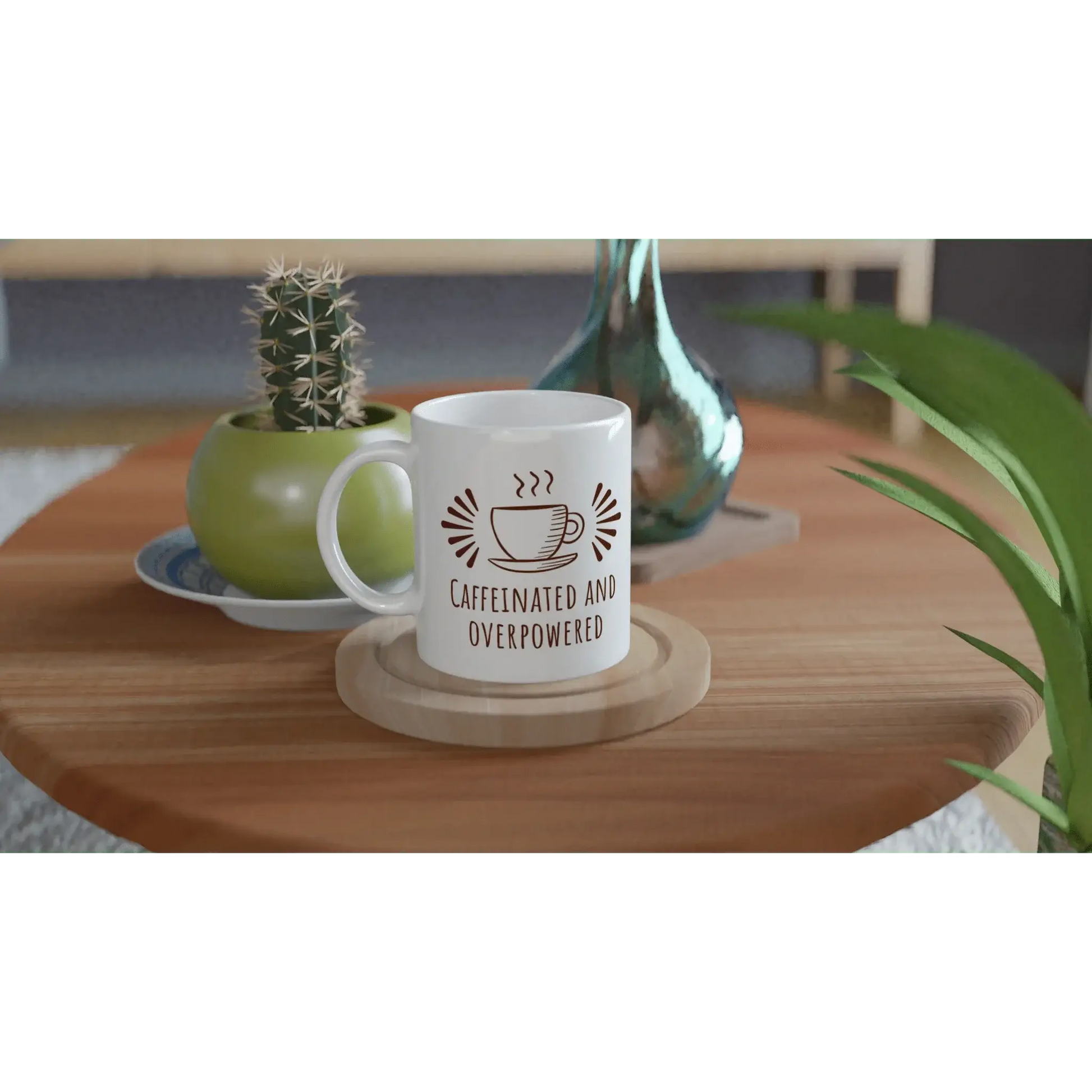 White 11oz Ceramic Mug - Mood In A Mug