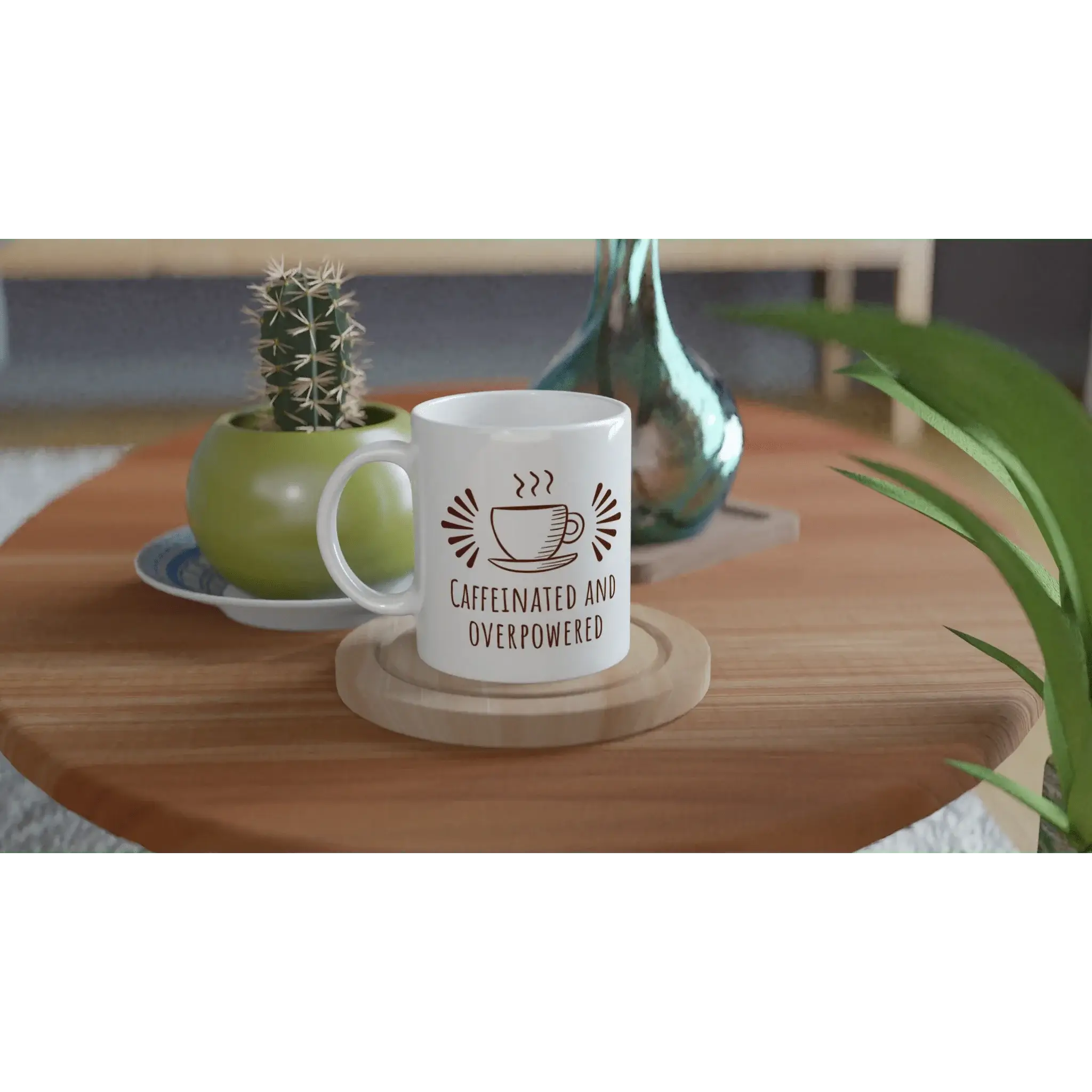 White 11oz Ceramic Mug - Mood In A Mug