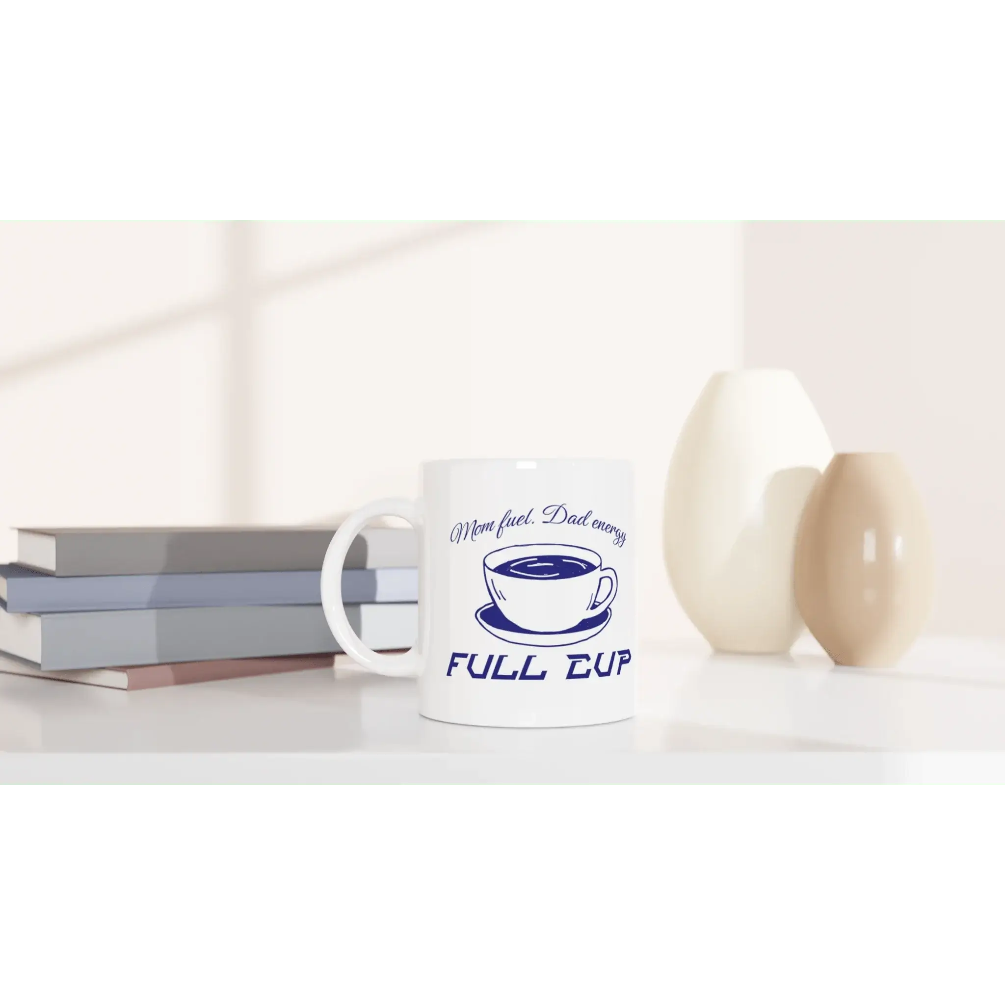 White 11oz Ceramic Mug - Mood In A Mug