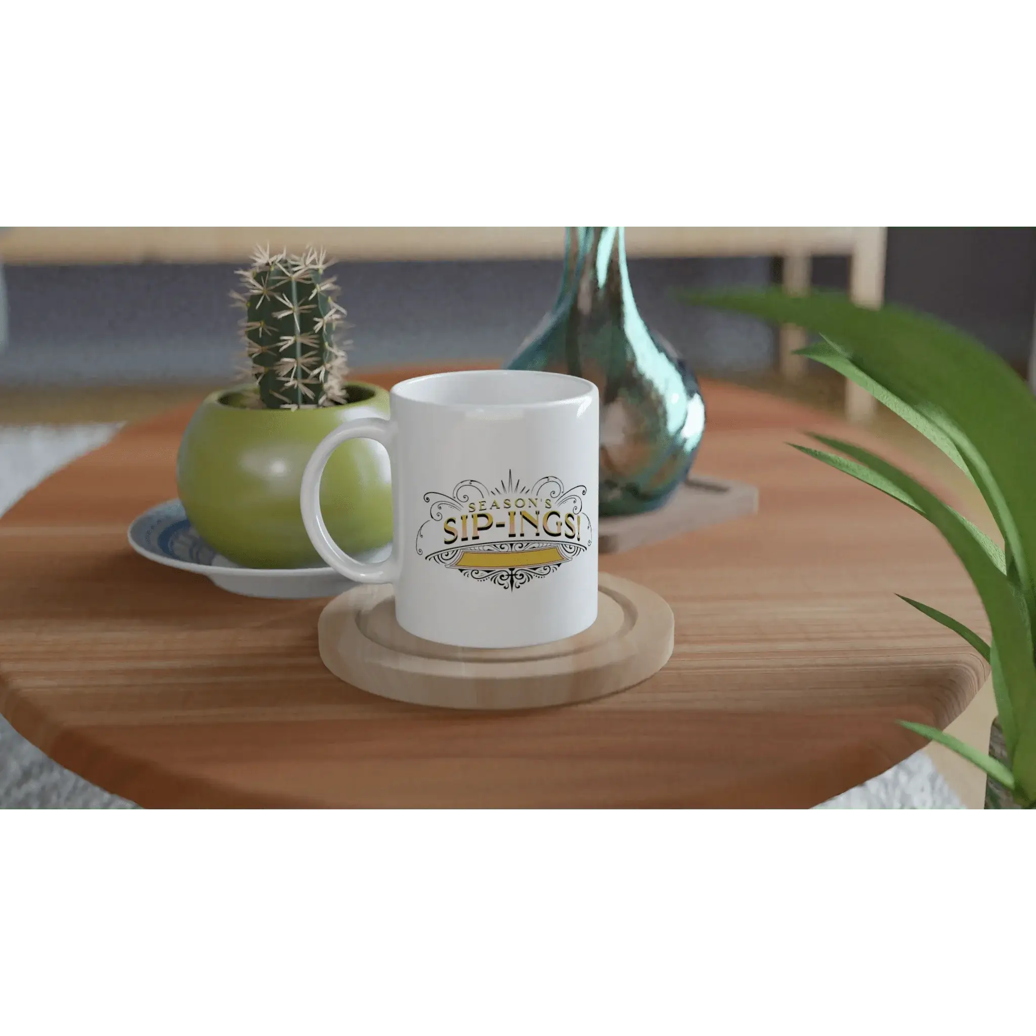 White 11oz Ceramic Mug - Mood In A Mug