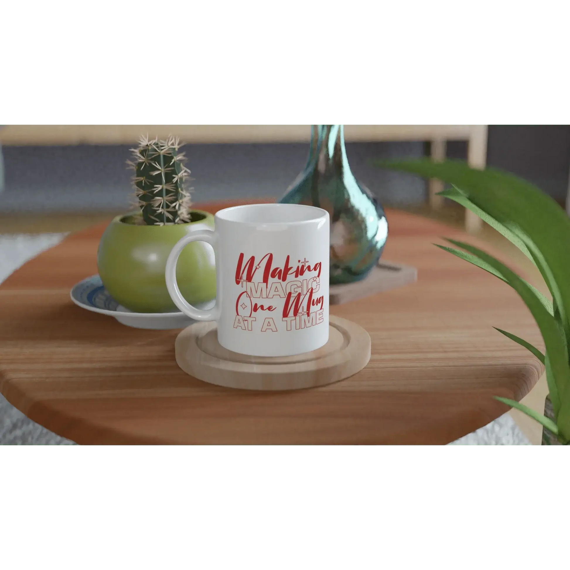 White 11oz Ceramic Mug - Mood In A Mug
