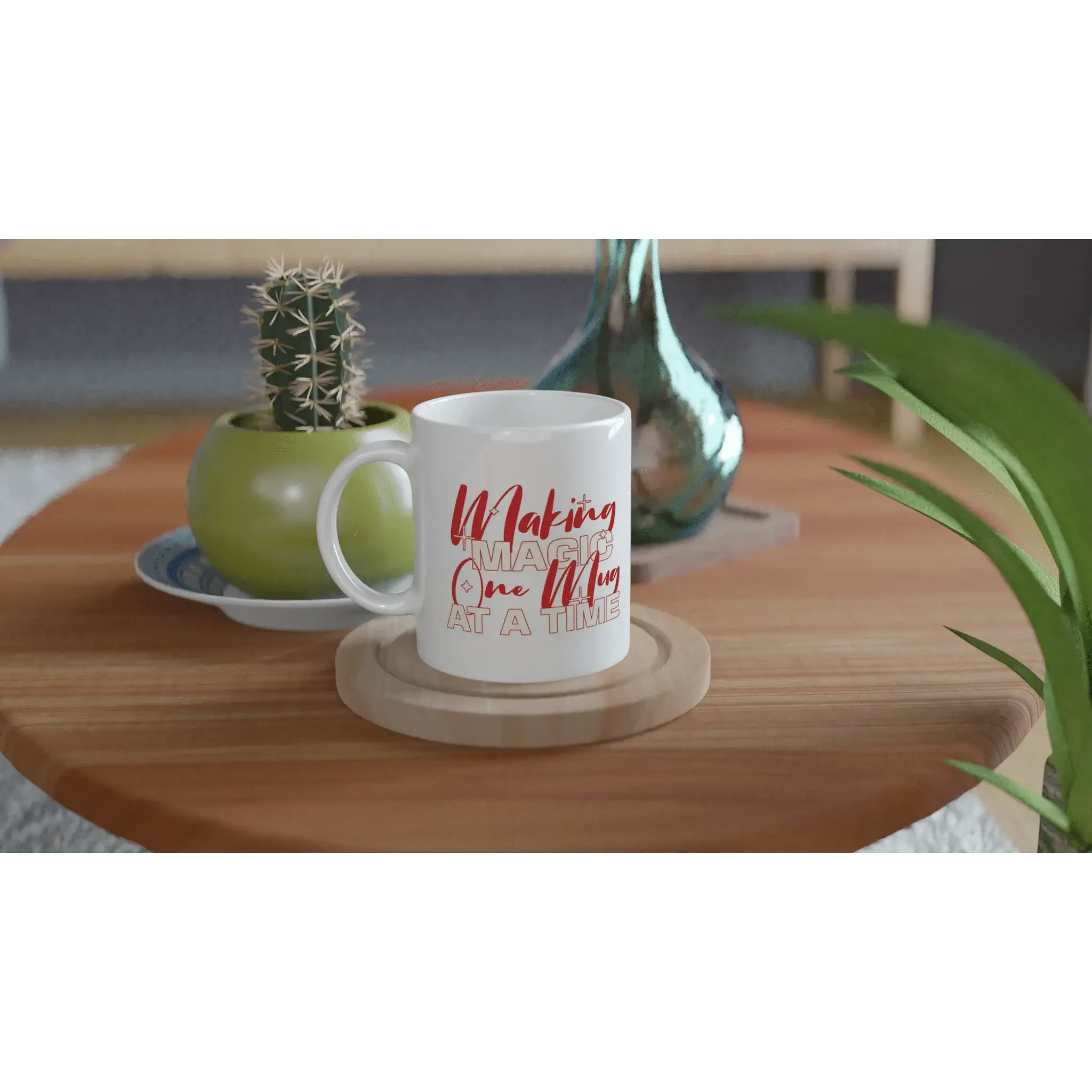White 11oz Ceramic Mug - Mood In A Mug