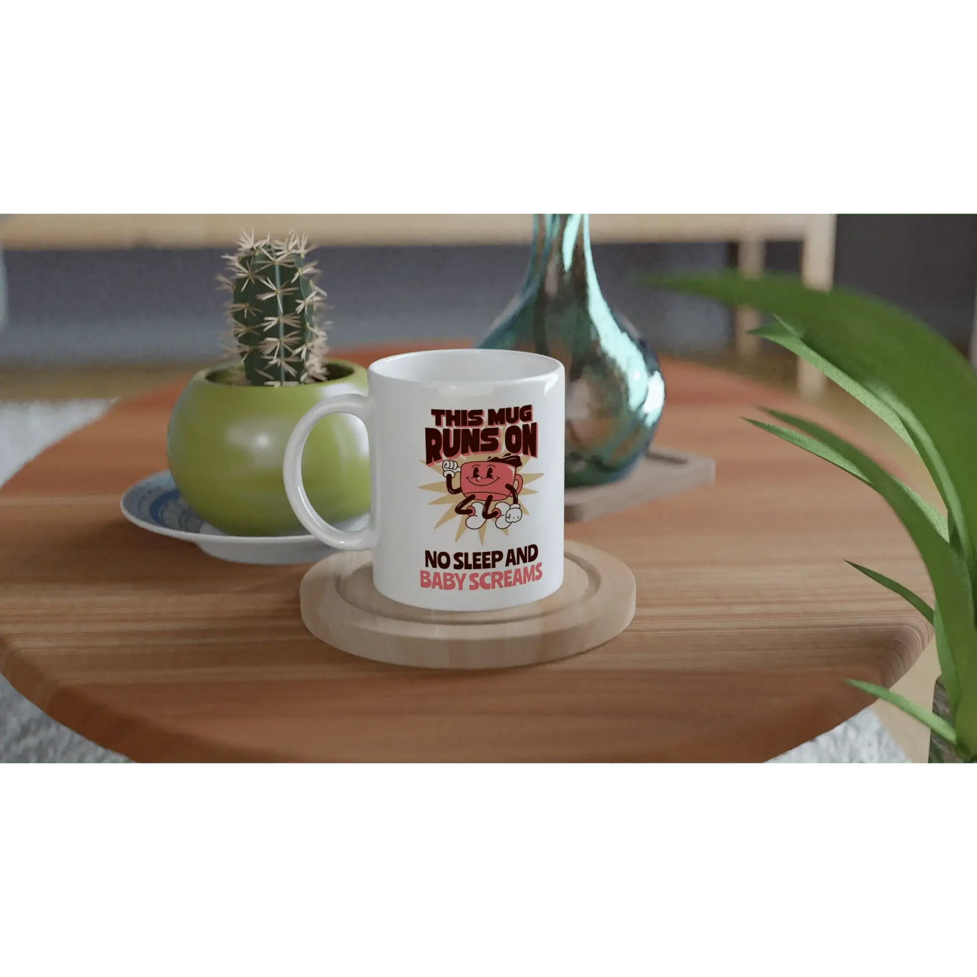 White 11oz Ceramic Mug - Mood In A Mug