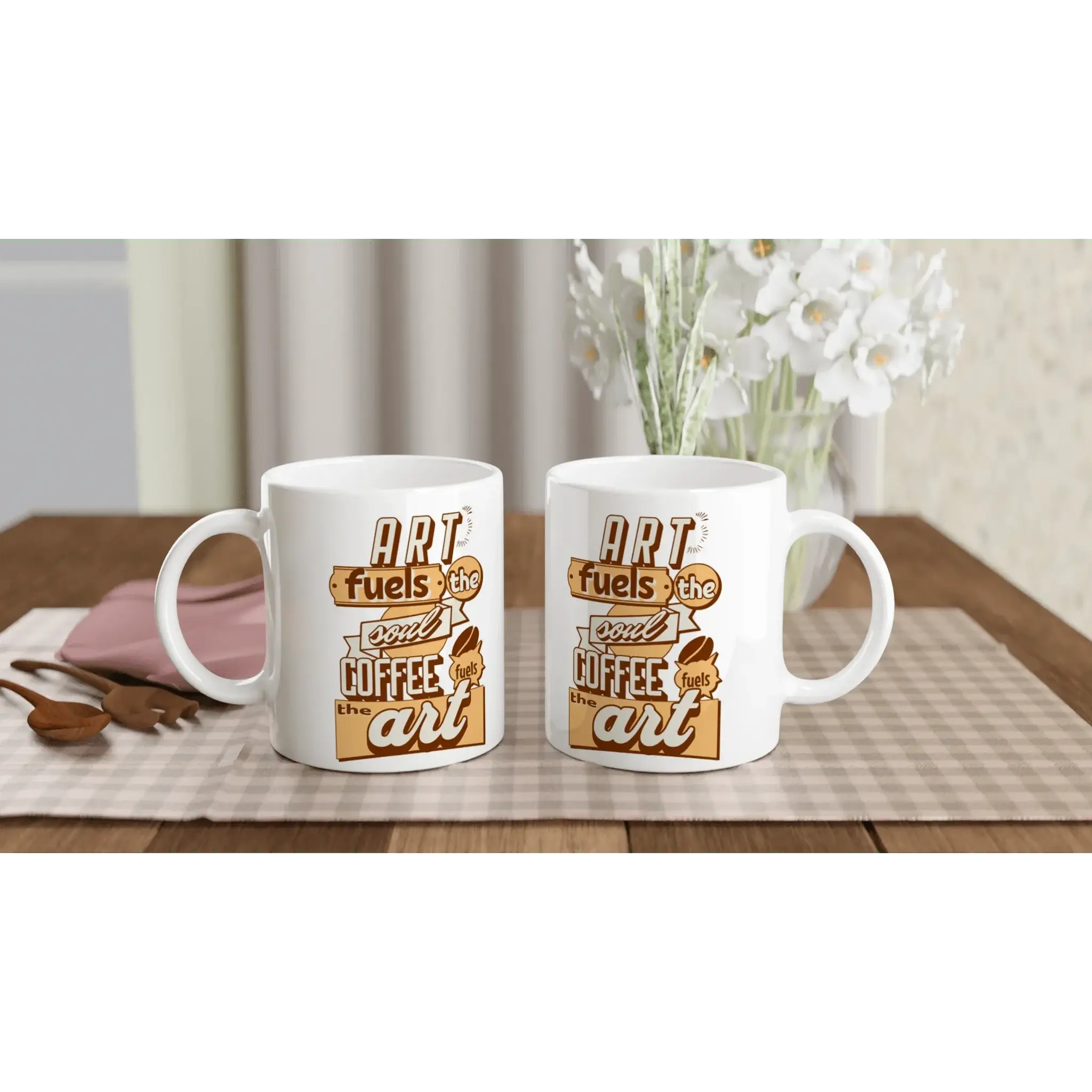 White 11oz Ceramic Mug - Mood In A Mug
