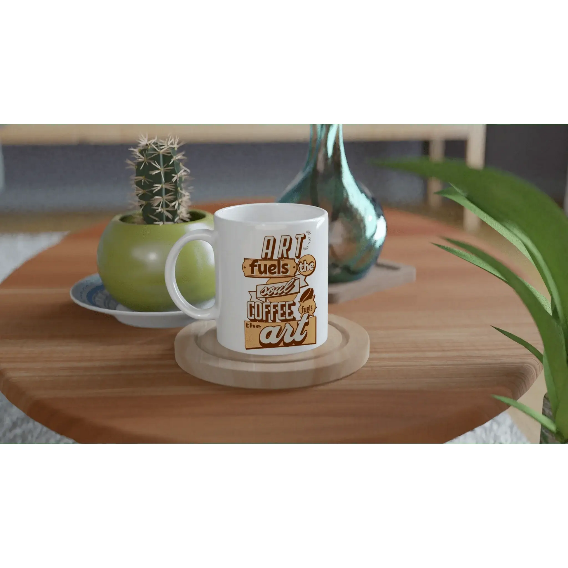 White 11oz Ceramic Mug - Mood In A Mug
