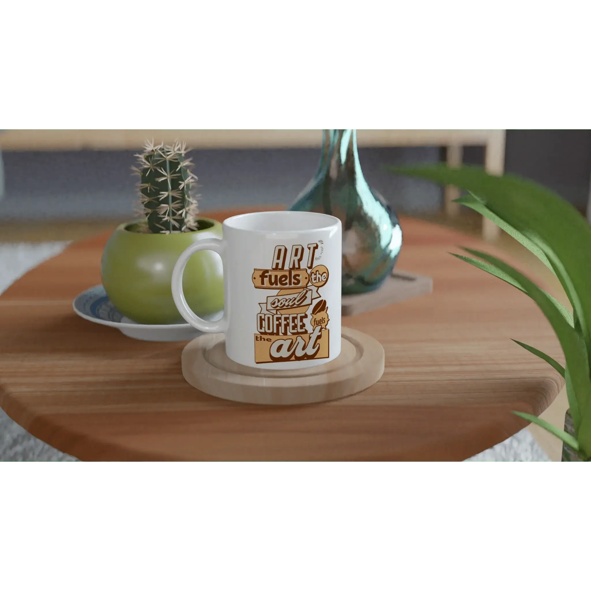 White 11oz Ceramic Mug - Mood In A Mug
