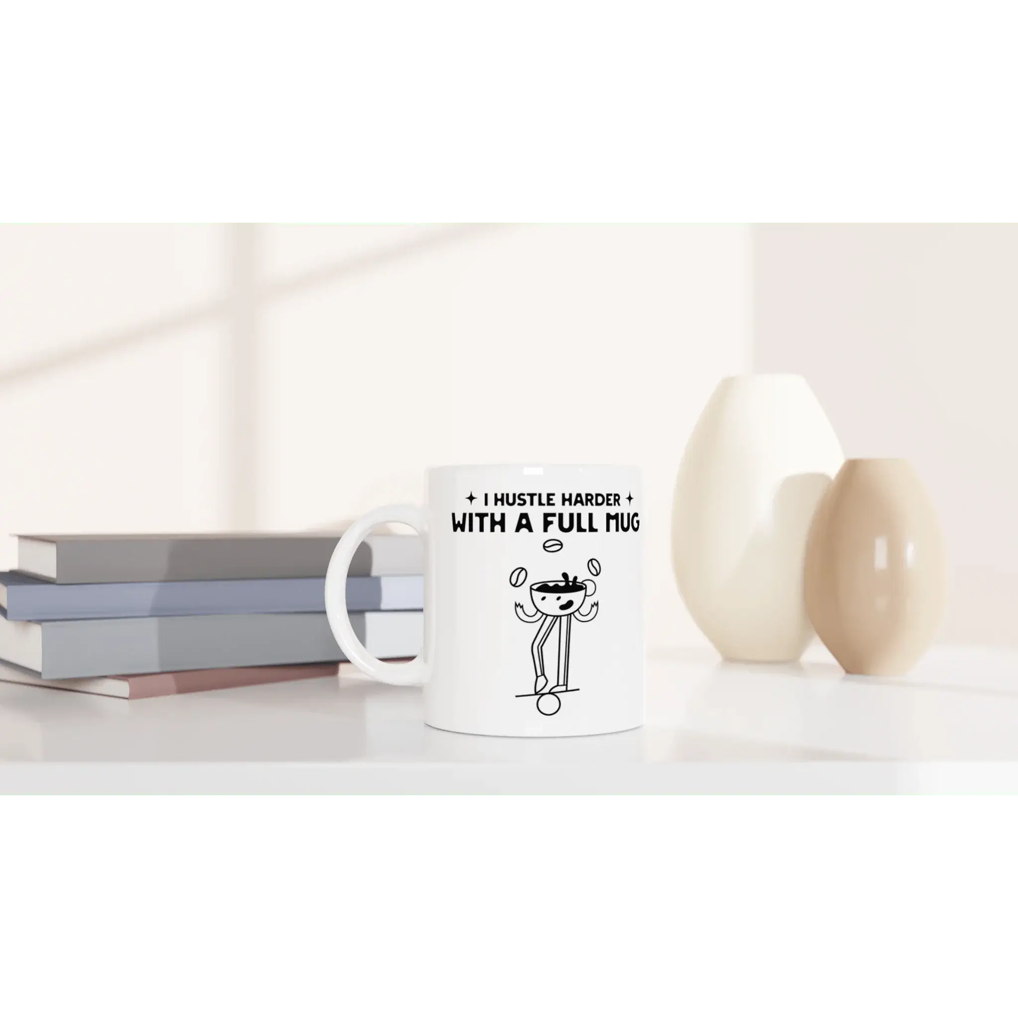 White 11oz Ceramic Mug - Mood In A Mug