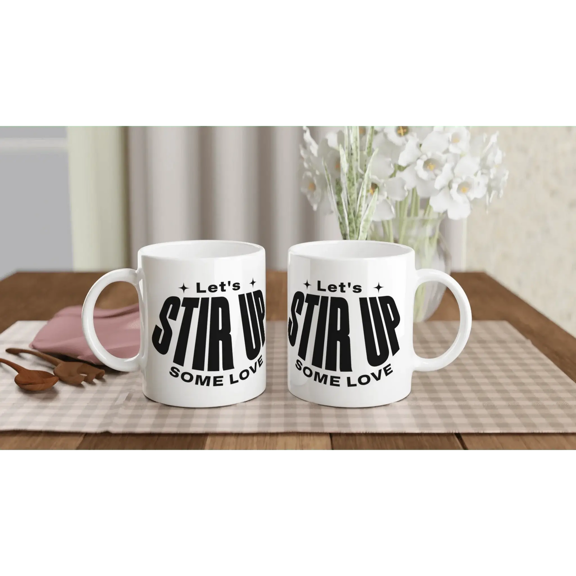 White 11oz Ceramic Mug - Mood In A Mug