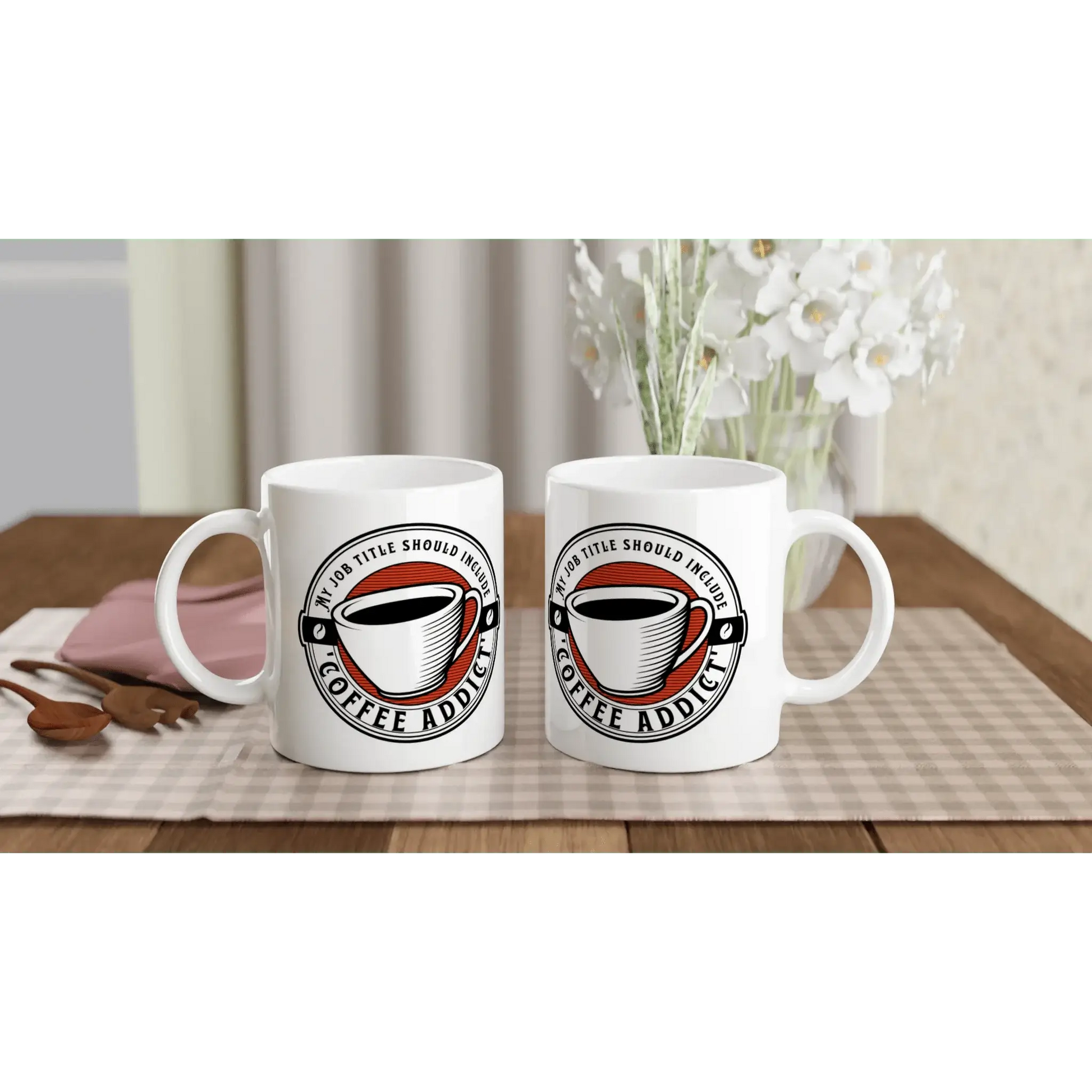 White 11oz Ceramic Mug - Mood In A Mug