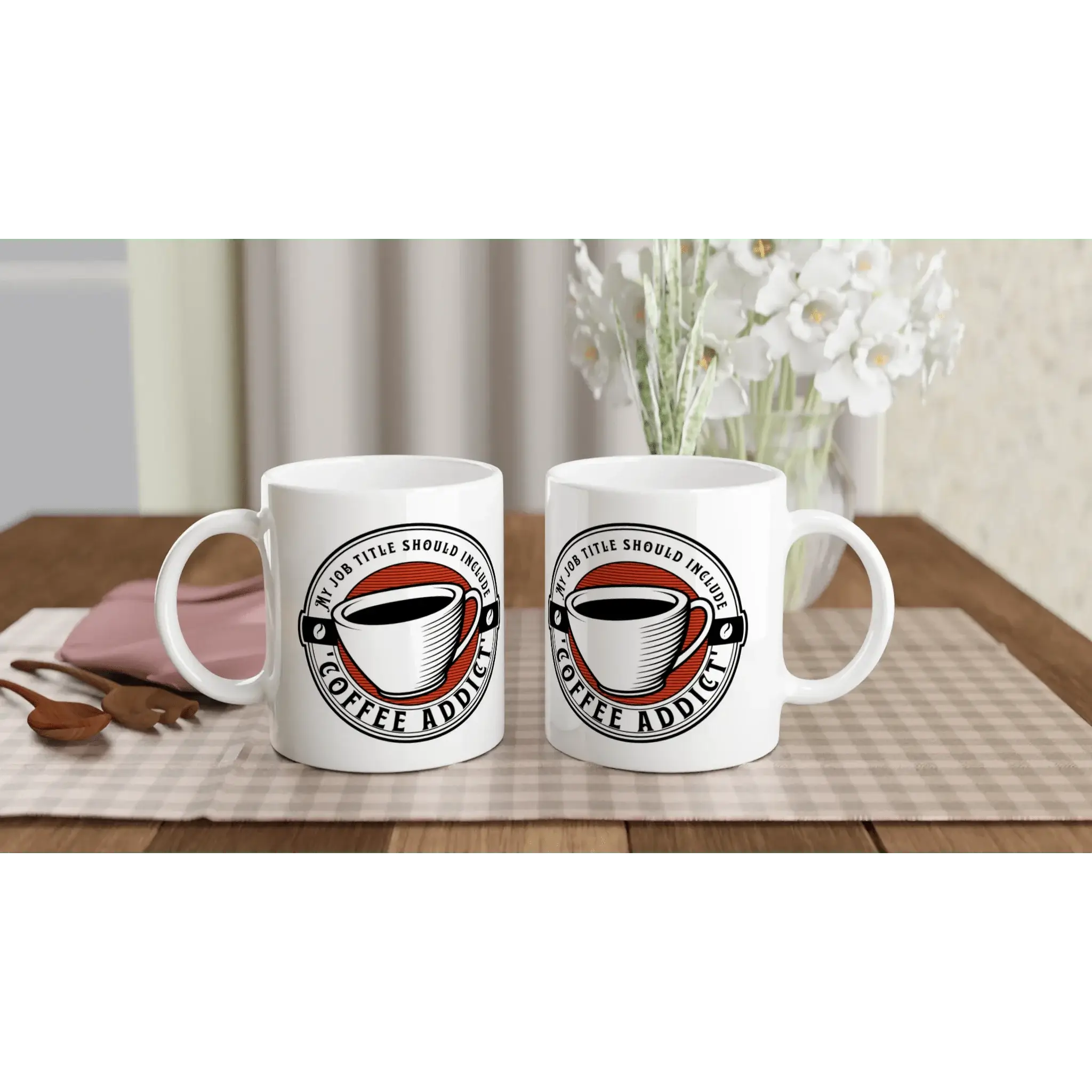 White 11oz Ceramic Mug - Mood In A Mug