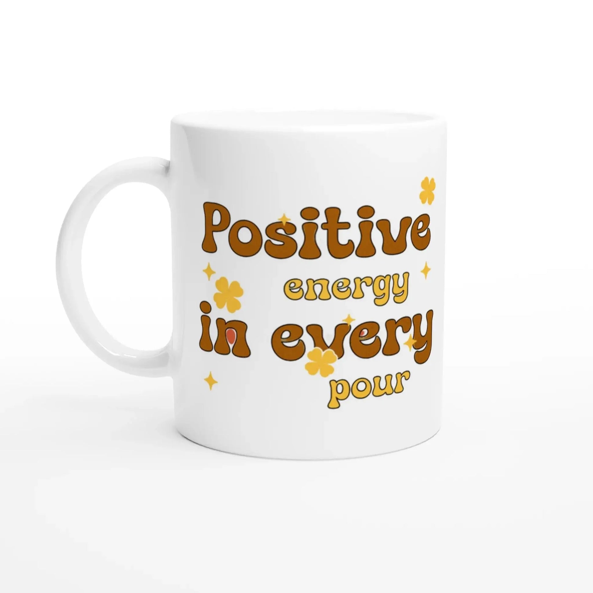 White 11oz Ceramic Mug - Mood In A Mug
