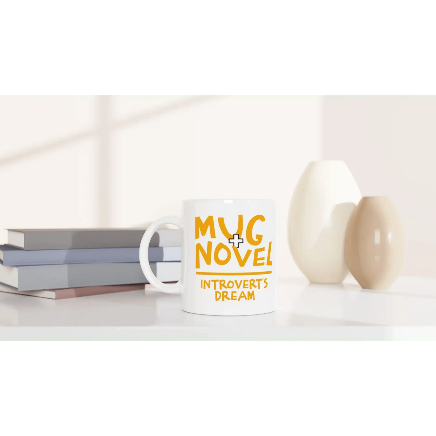 White 11oz Ceramic Mug - Mood In A Mug