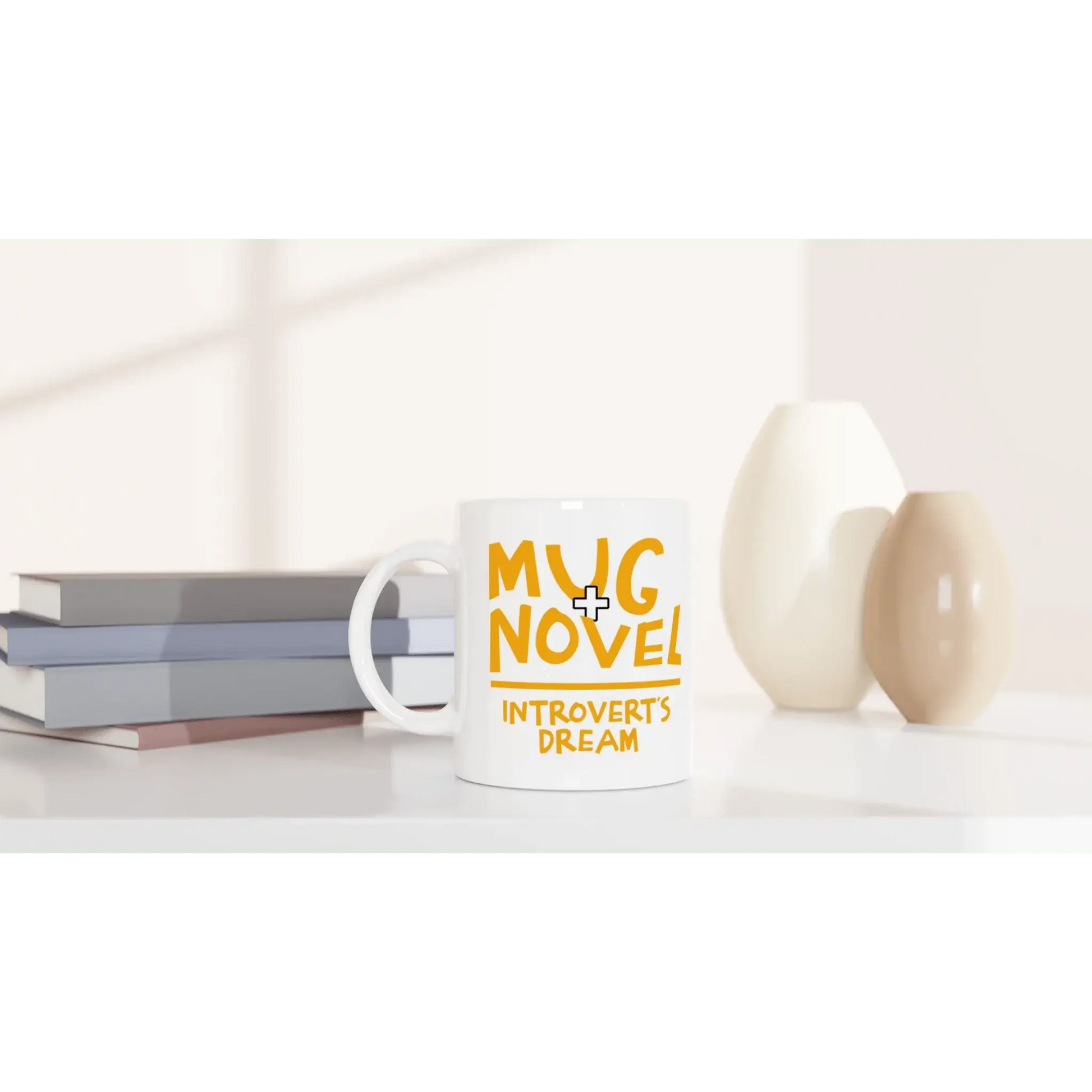 White 11oz Ceramic Mug - Mood In A Mug