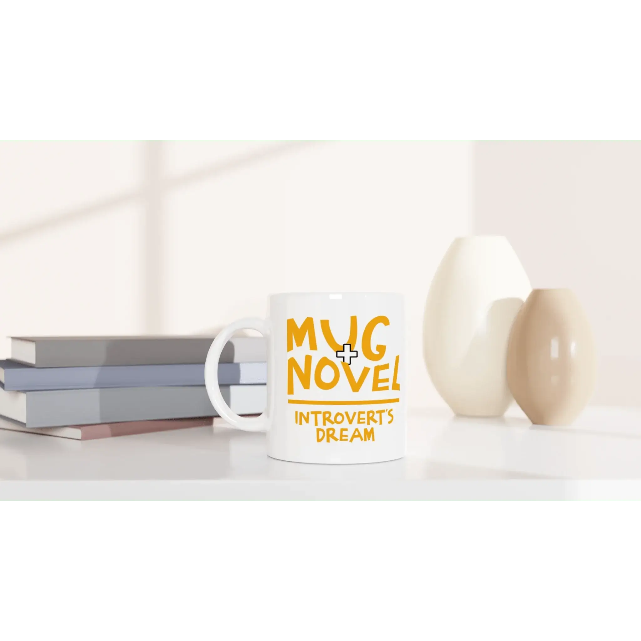 White 11oz Ceramic Mug - Mood In A Mug