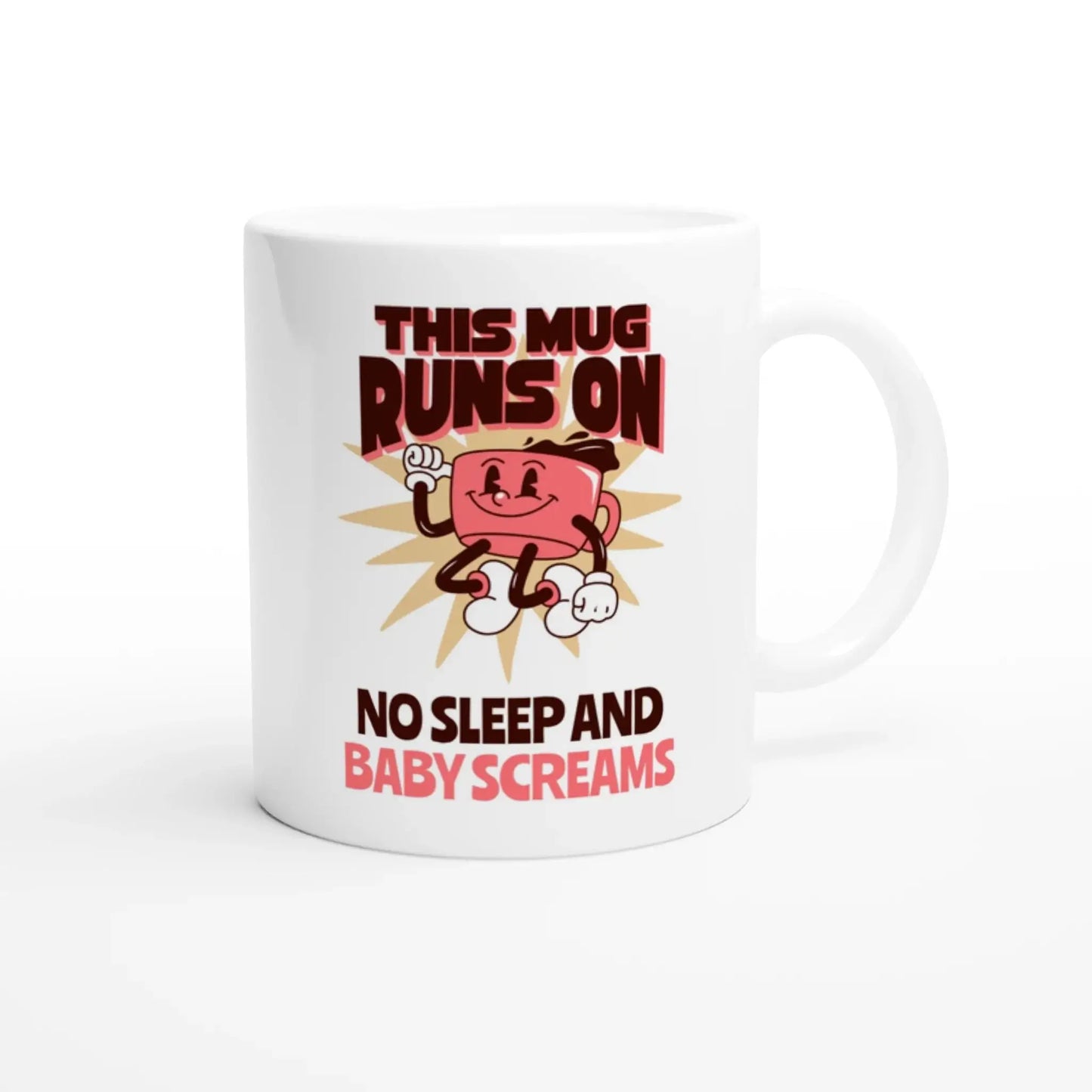White 11oz Ceramic Mug - Mood In A Mug