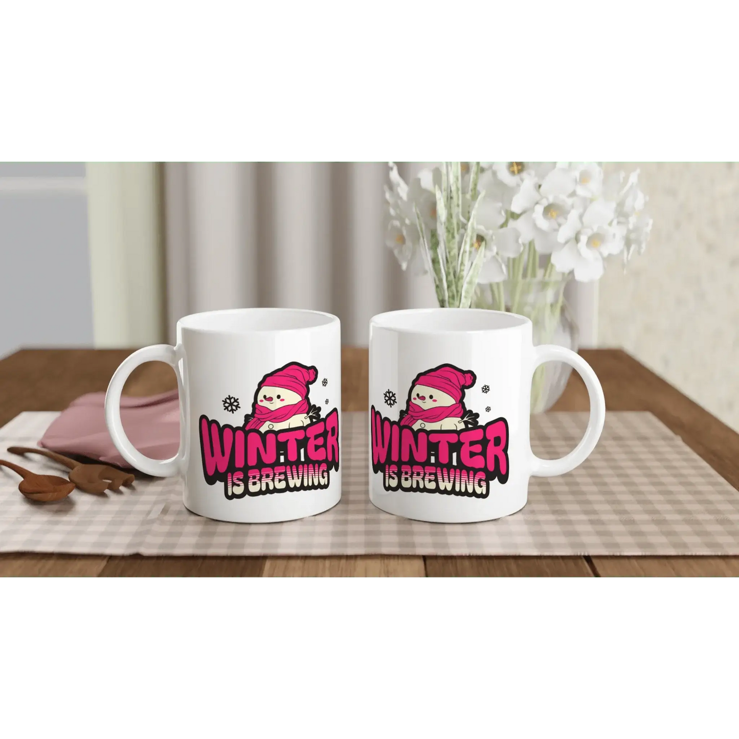 White 11oz Ceramic Mug - Mood In A Mug
