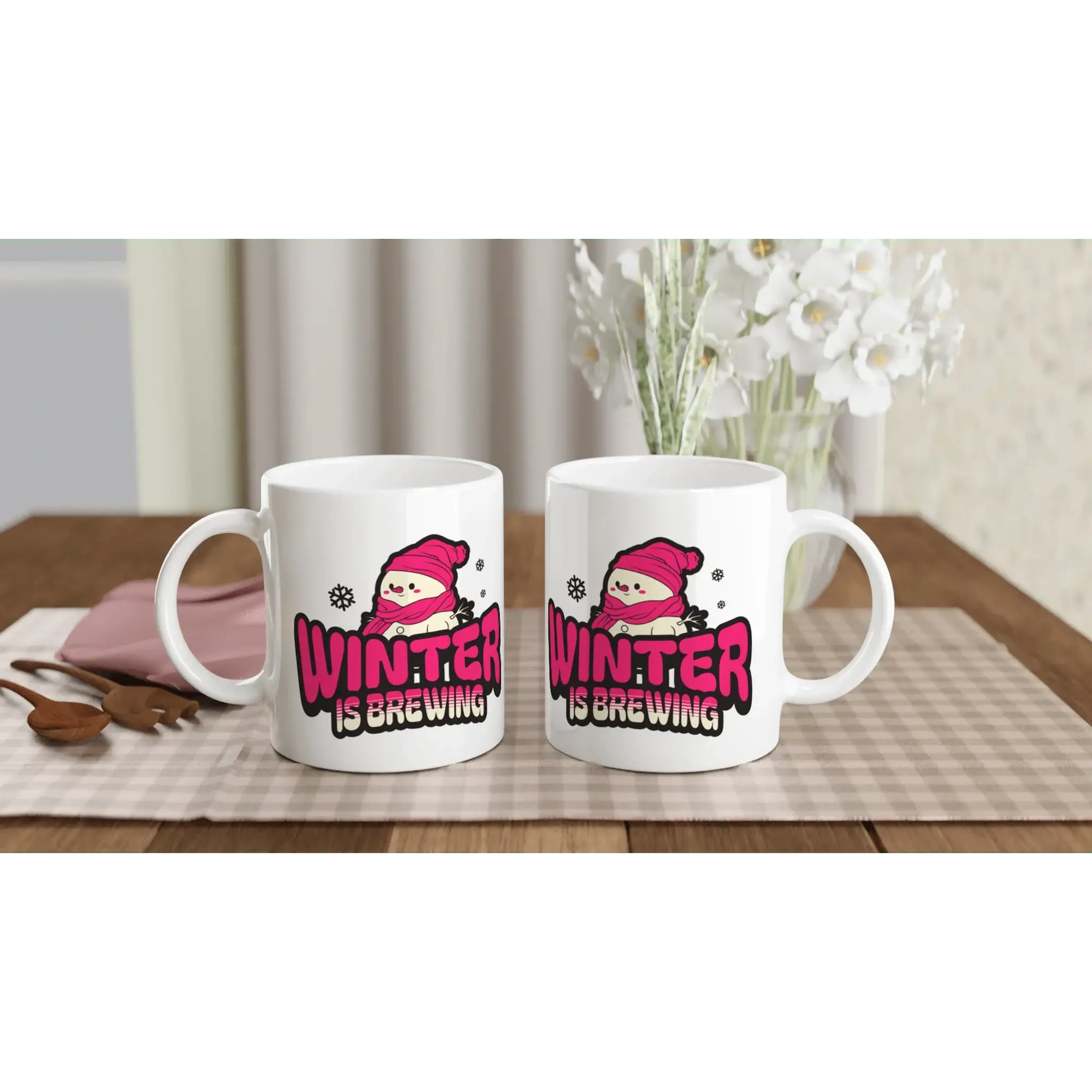 White 11oz Ceramic Mug - Mood In A Mug